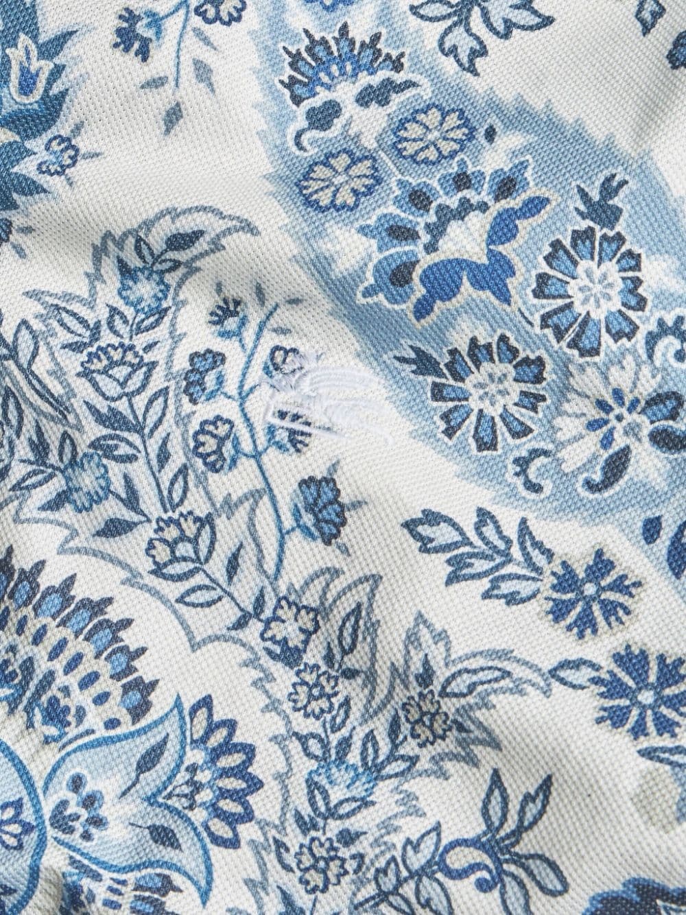 paisley-print cotton polo shirt - 5