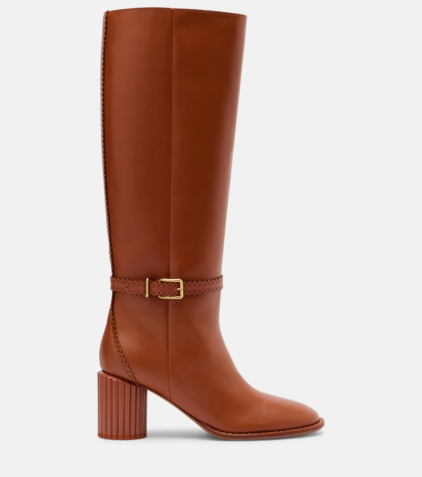 Eddie 70 leather knee-high boots - 4