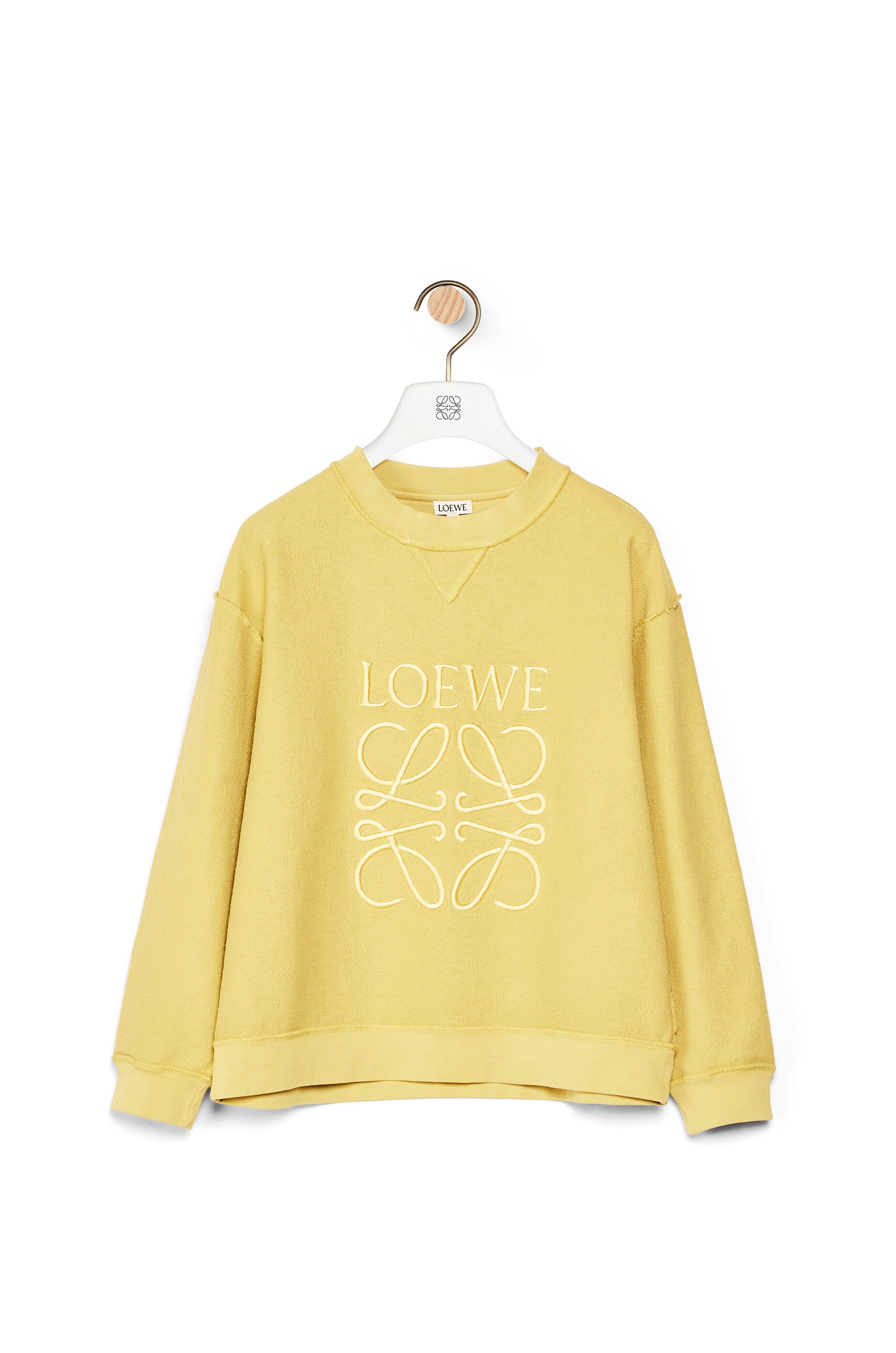 LOEWE anagram embroidered sweatshirt in cotton - 1