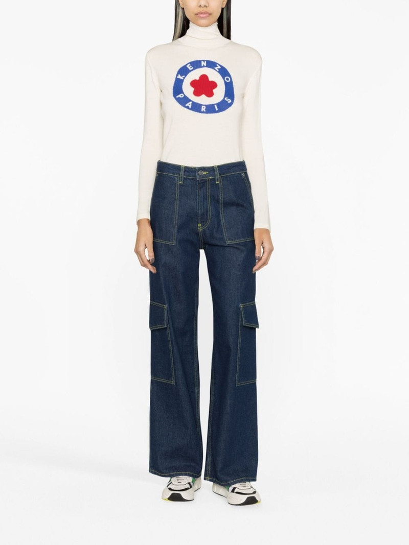 KENZO intarsia-knit logo jumper outlook