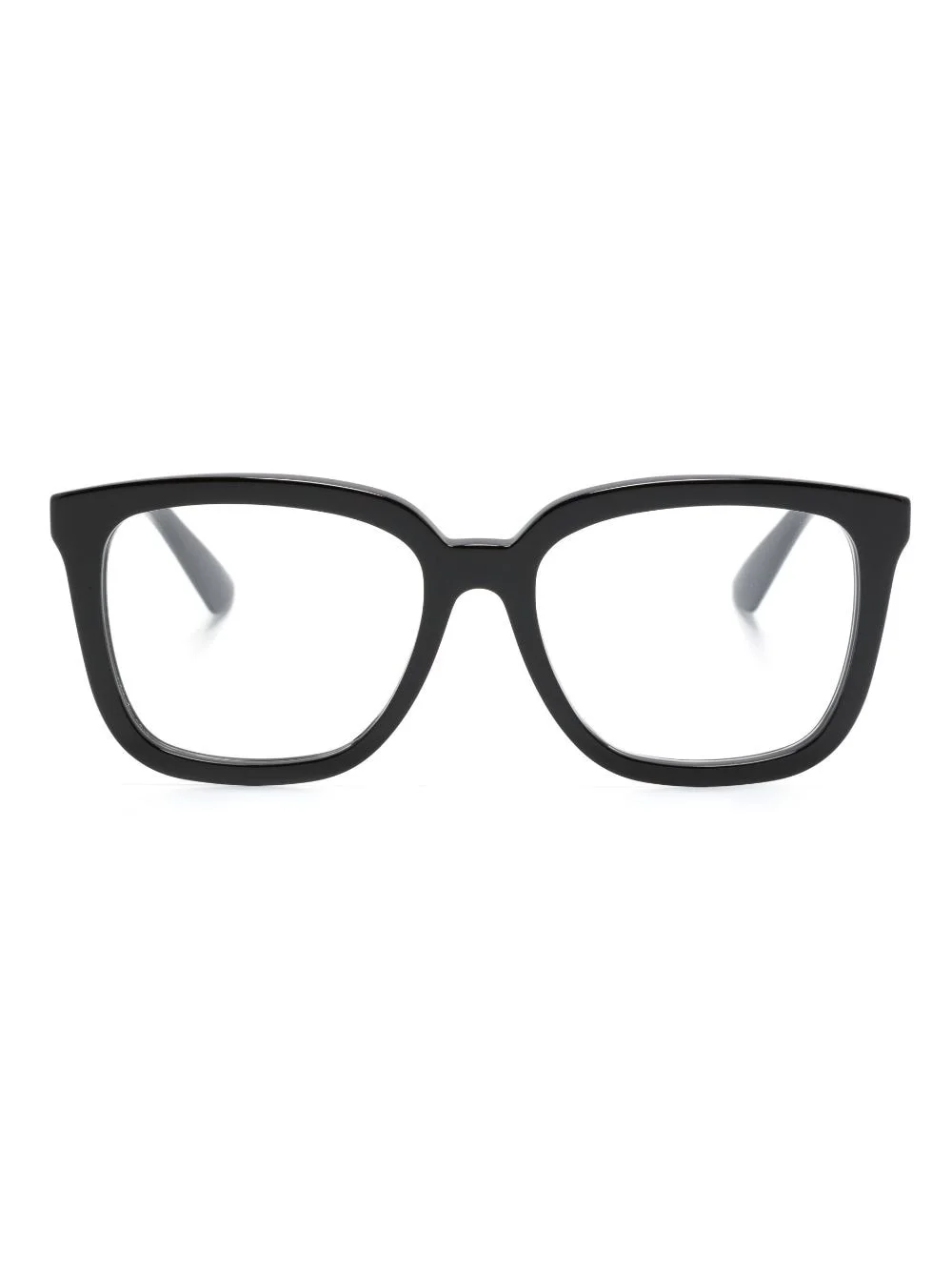 logo-plaque square-frame glasses - 1
