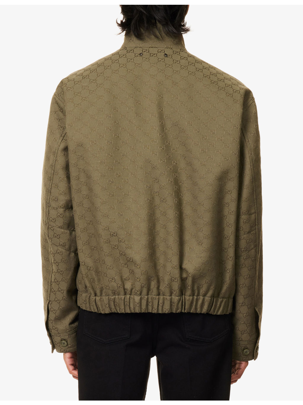 Monogram-Pattern Cotton-blend Blouson Jacket - 4