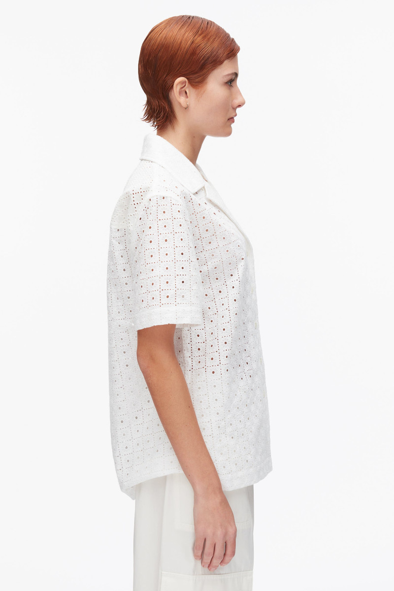 Broderie Anglaise Patchwork Camp Shirt 4