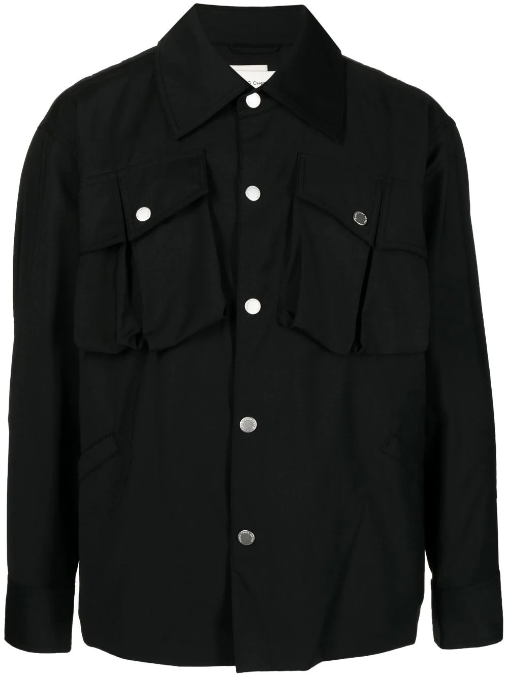 jade-stone shirt jacket - 1