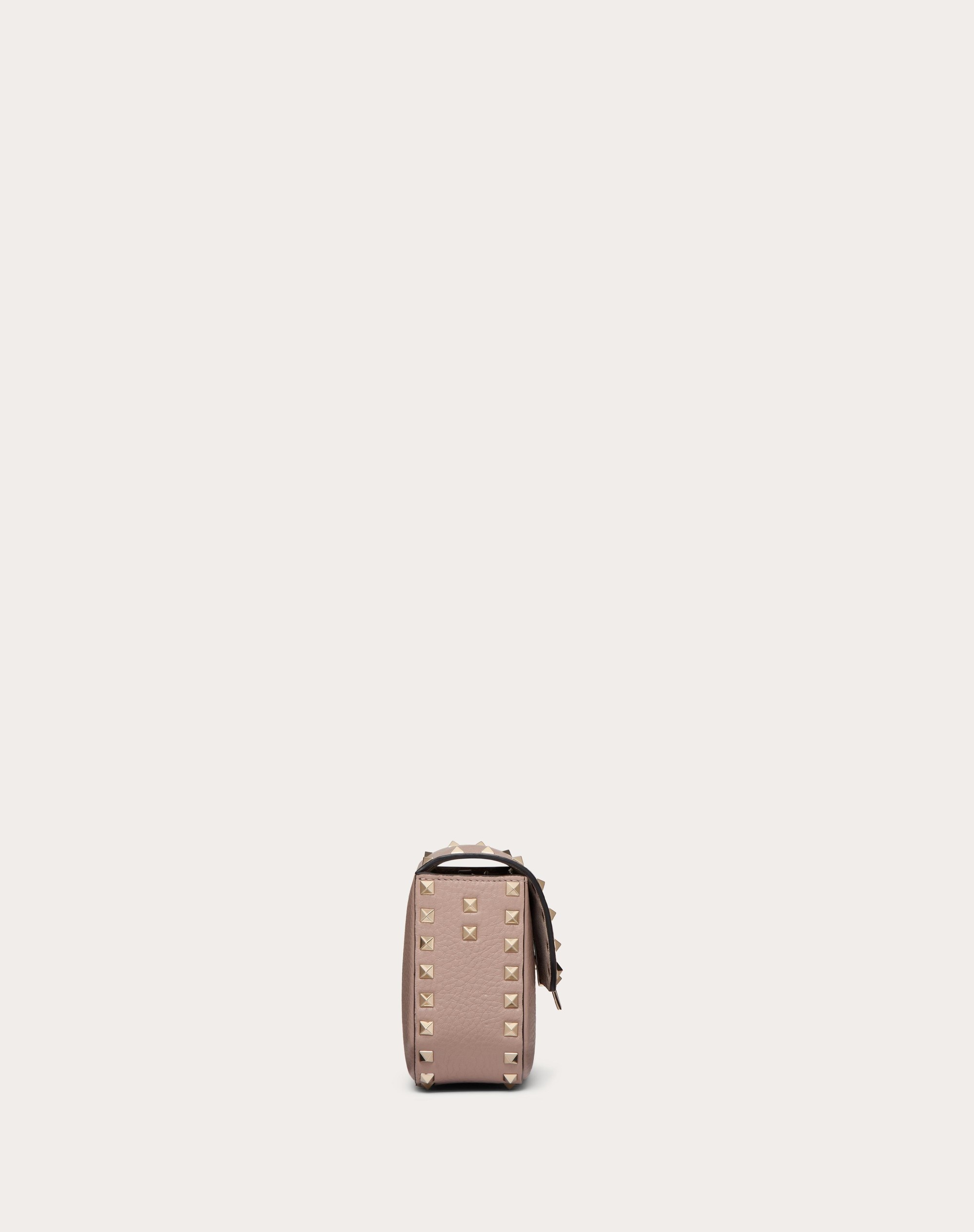 VALENTINO GARAVANI ROCKSTUD GRAINY CALFSKIN SHOULDER BAG 5
