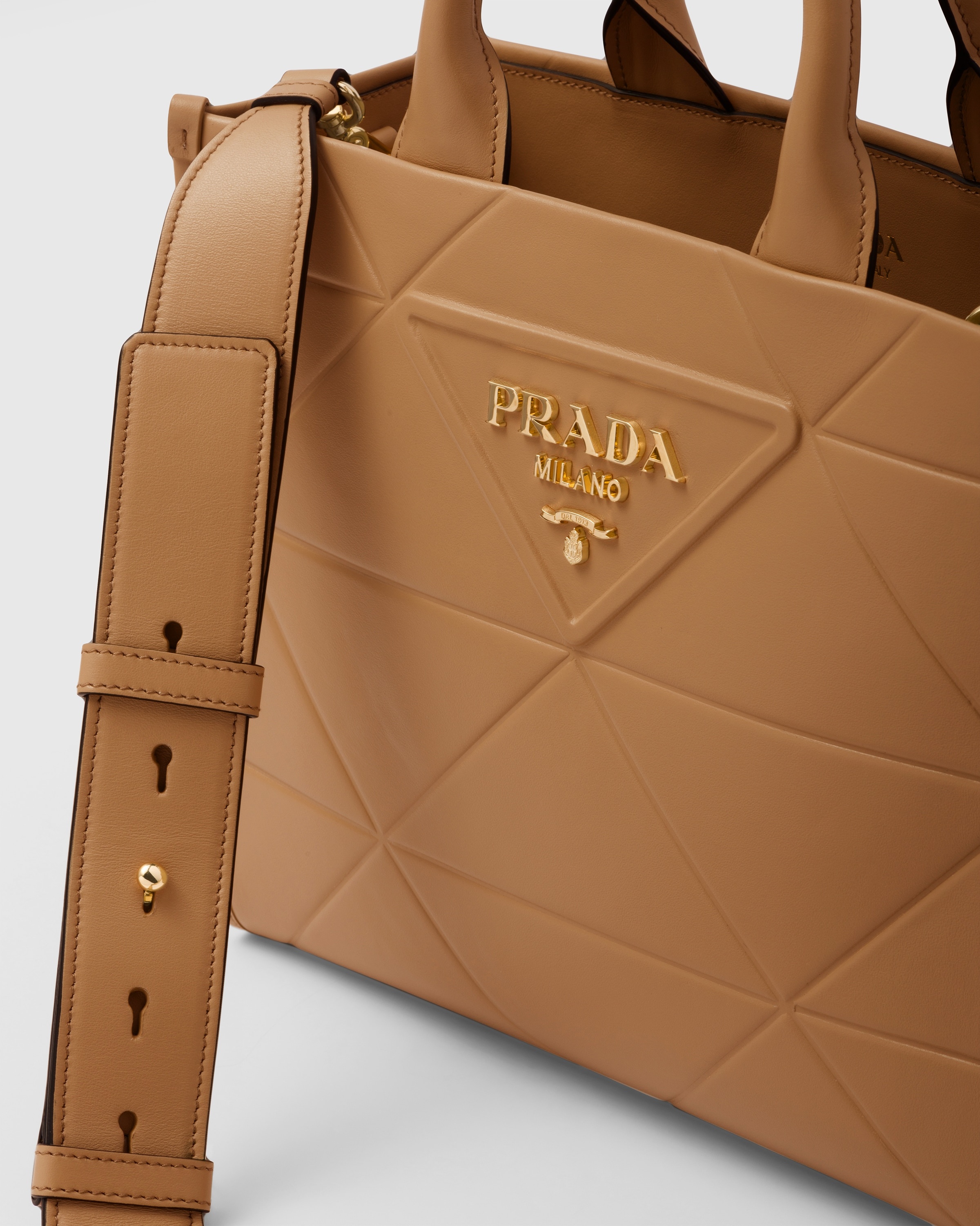 Small leather Prada Symbole bag with topstitching - 6