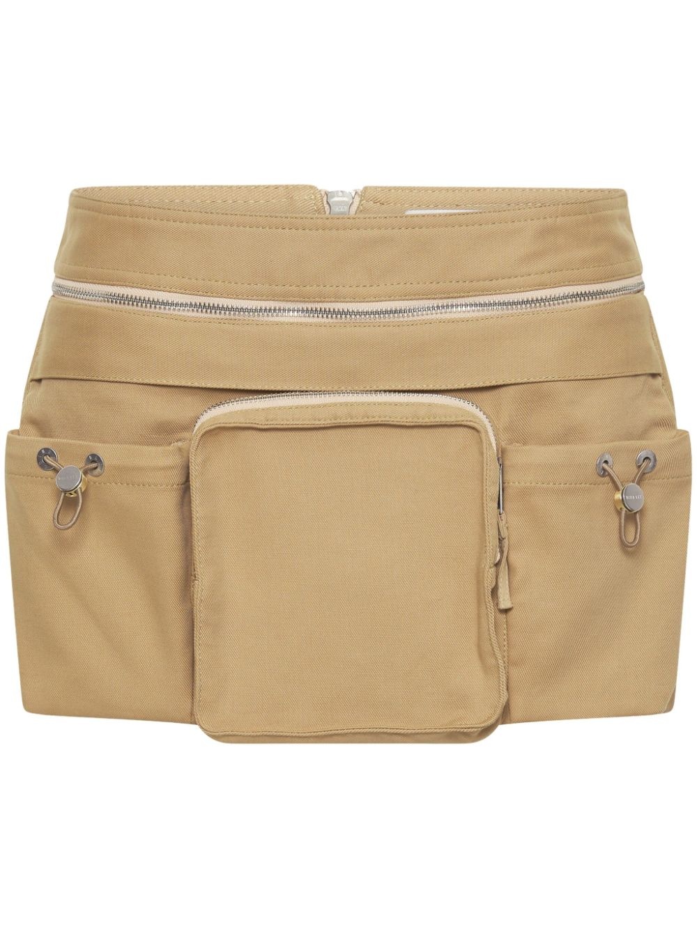 belted-waist mini skirt - 1