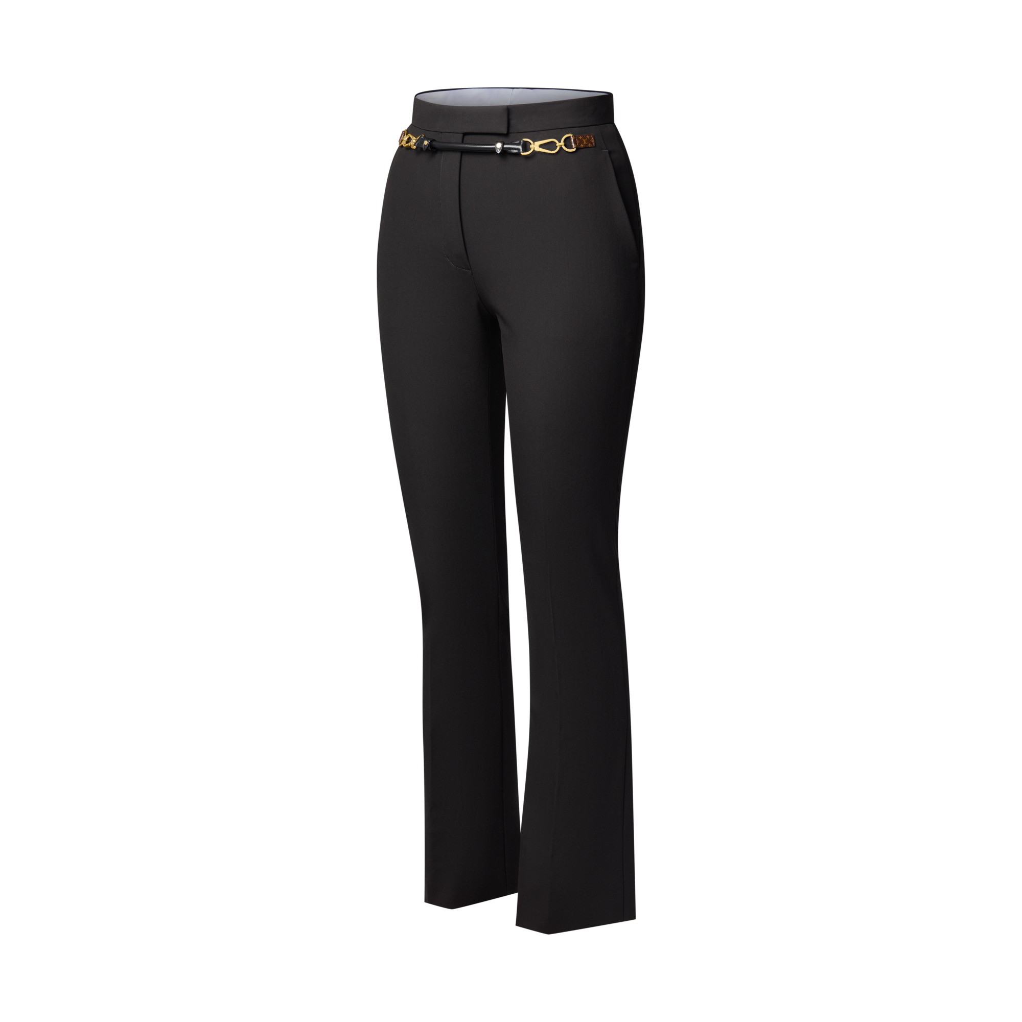 Belt Detail Tailored Pants - 2