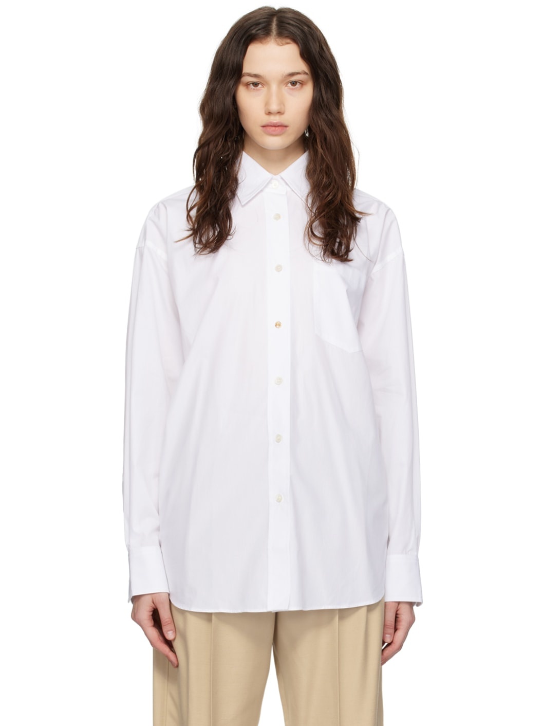 White Oversized Shirt - 1