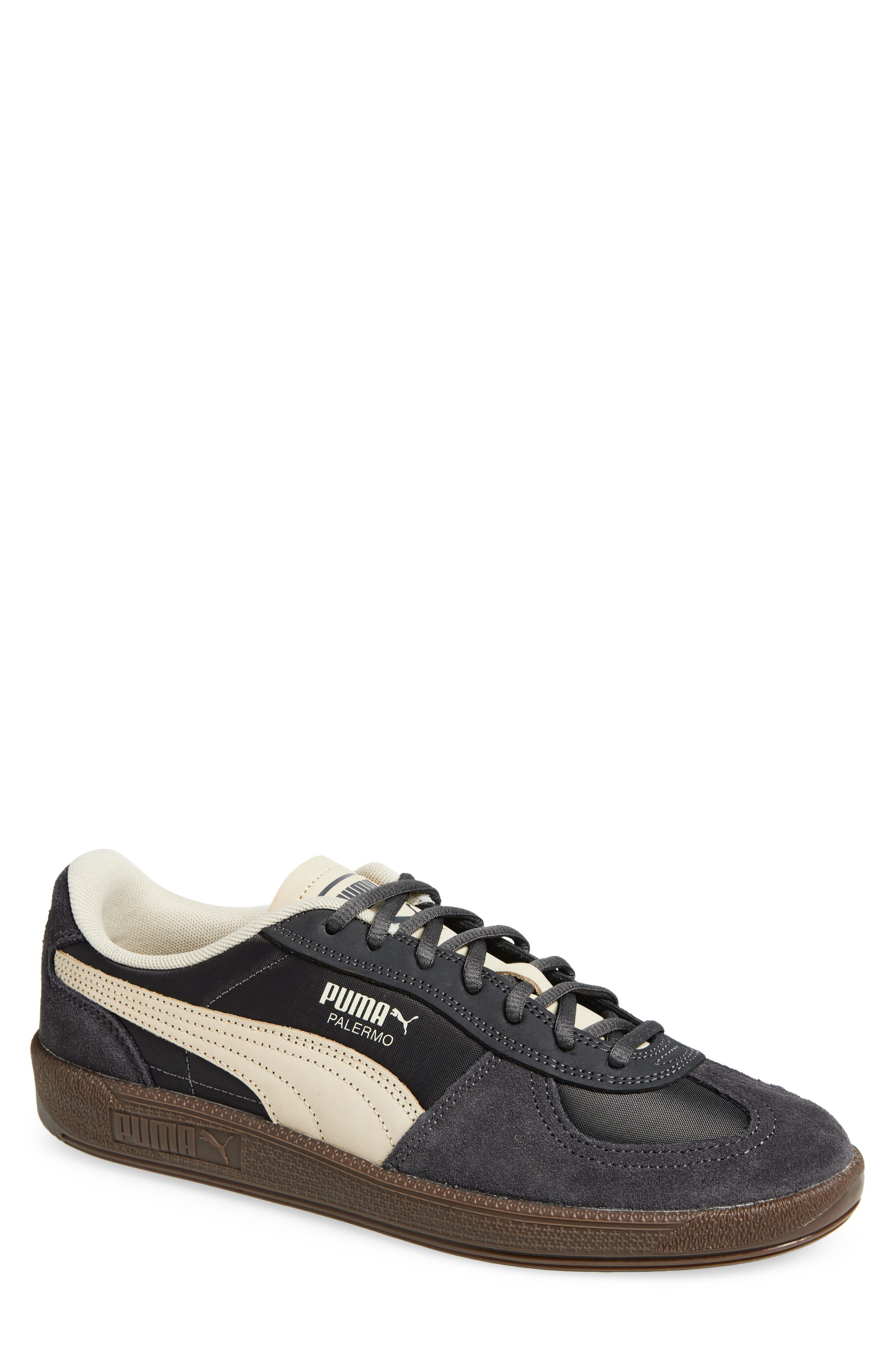 PUMA Palermo Pop Sneaker in Dusky Gray/Desert Dust at Nordstrom - 1