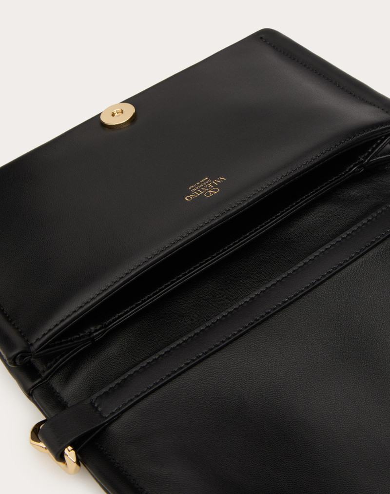 VLOGO CHAIN CLUTCH BAG IN NAPPA LEATHER WITH CHAIN 7