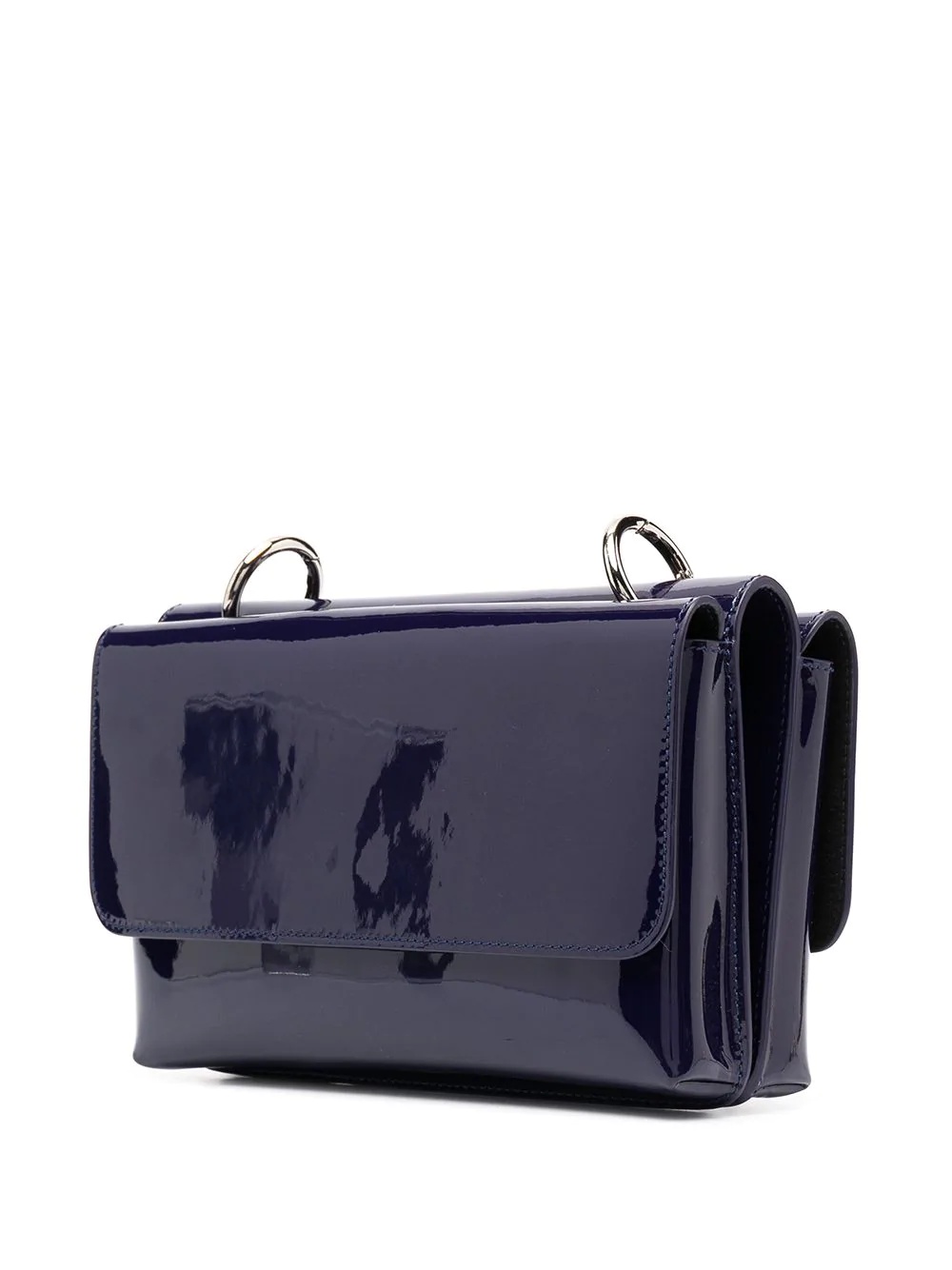 patent finish shoulder bag - 3