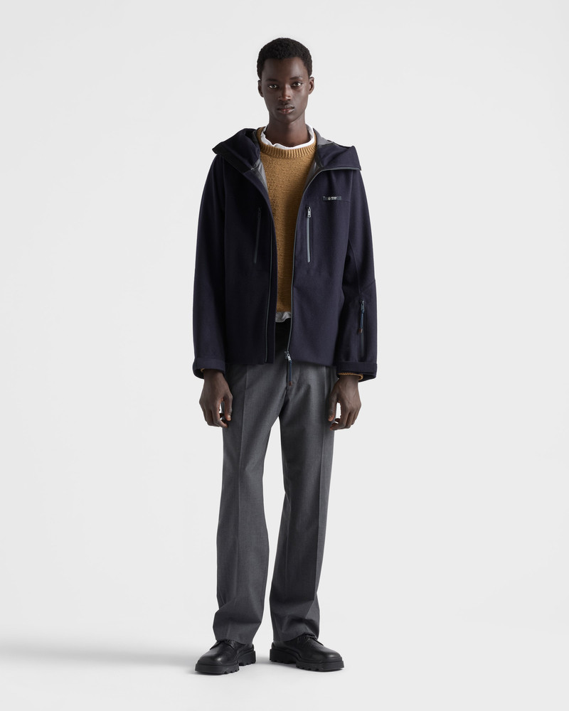 Prada Hooded cashmere jacket outlook
