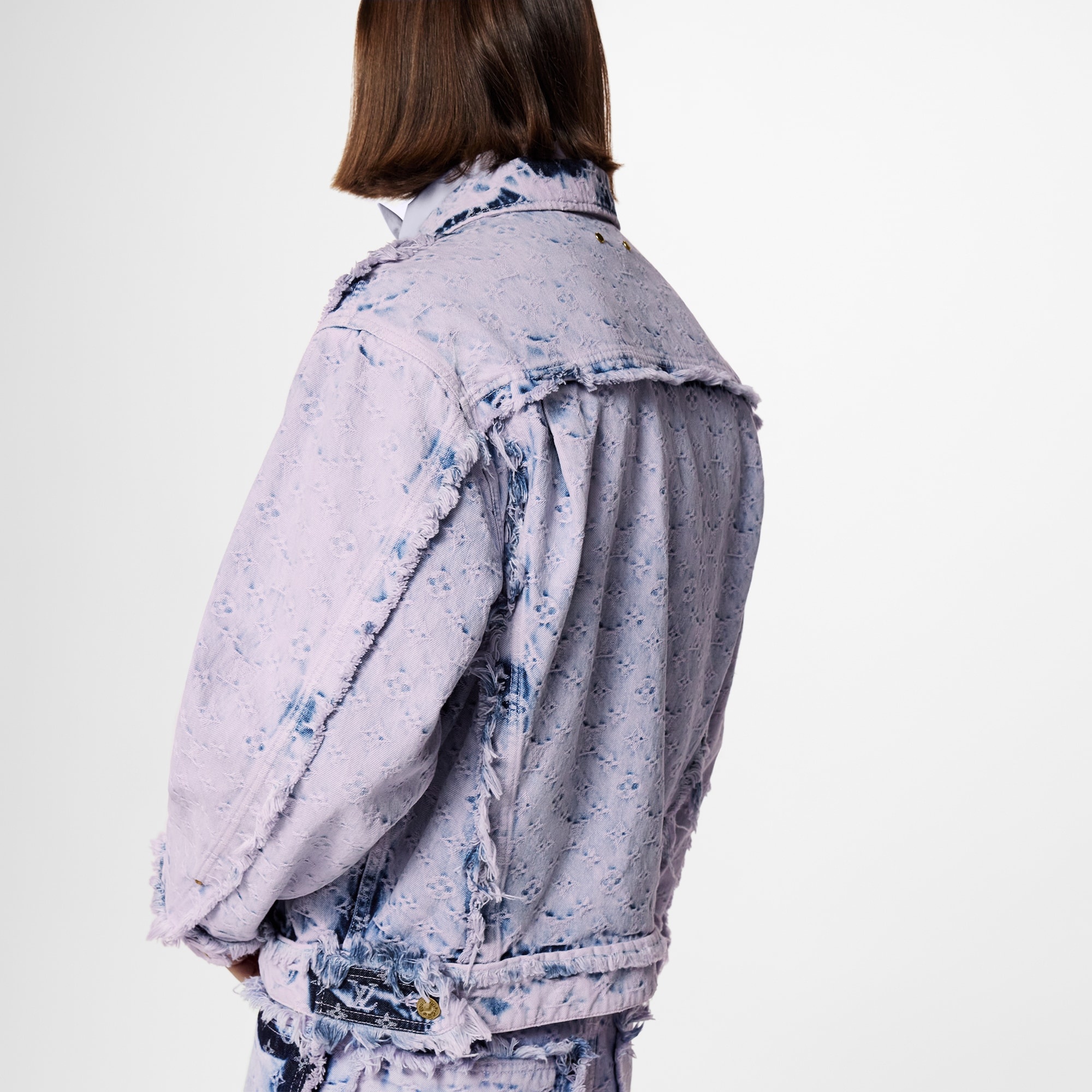 Fringed Monogram Boyhood Denim Jacket - 5