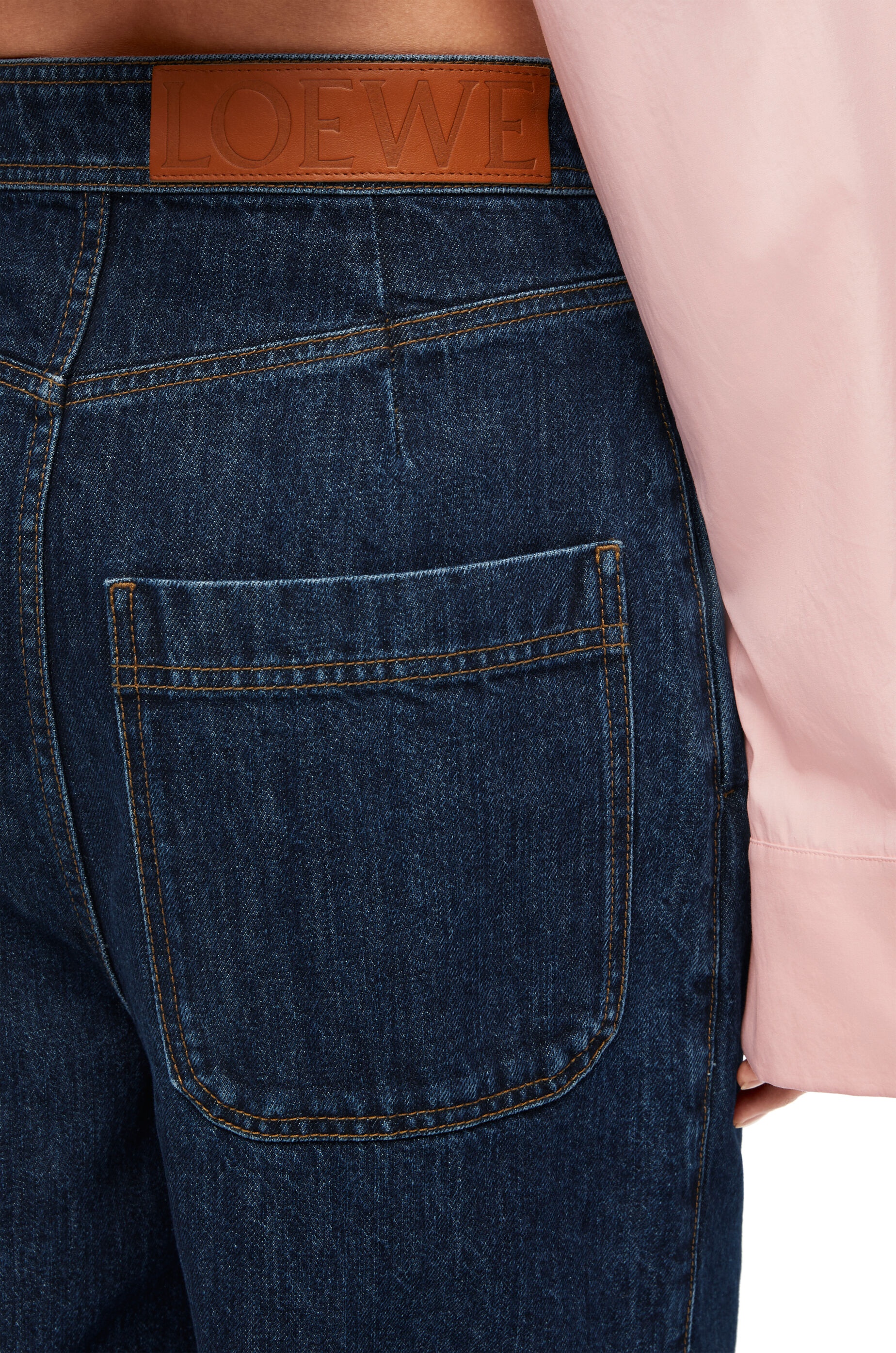 High waisted jeans in denim - 5