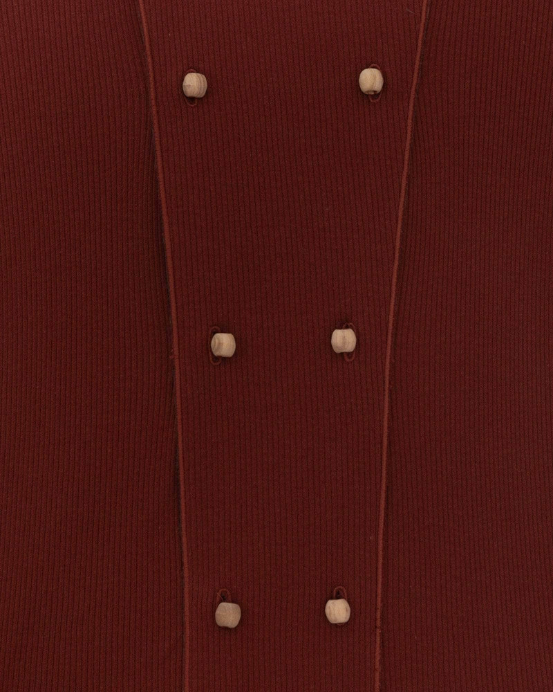 Disc Cardigan - Recycled Cotton Rib 6