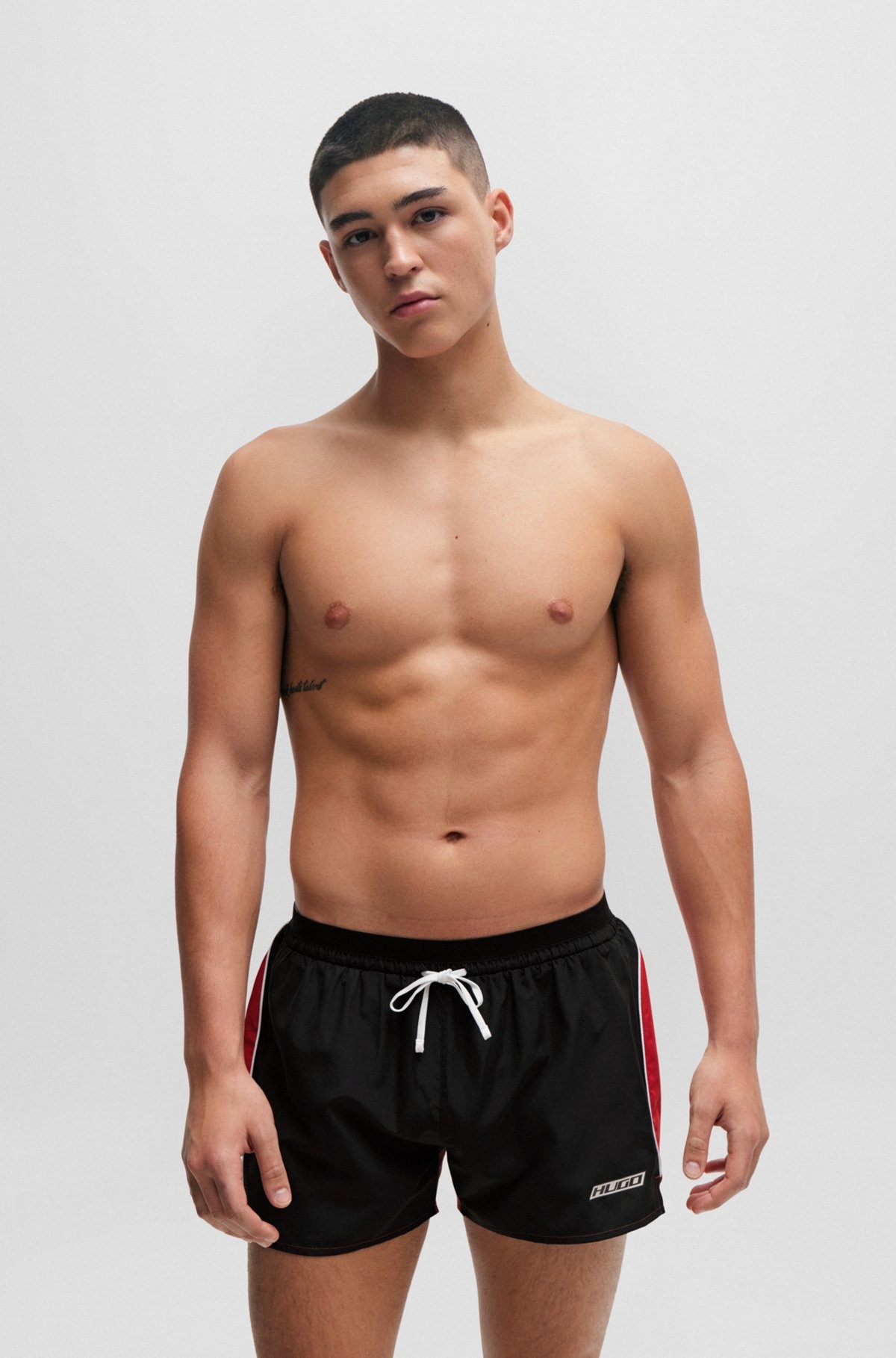 FULLY LINED SWIM SHORTS IN QUICK-DRYING FABRIC - 2