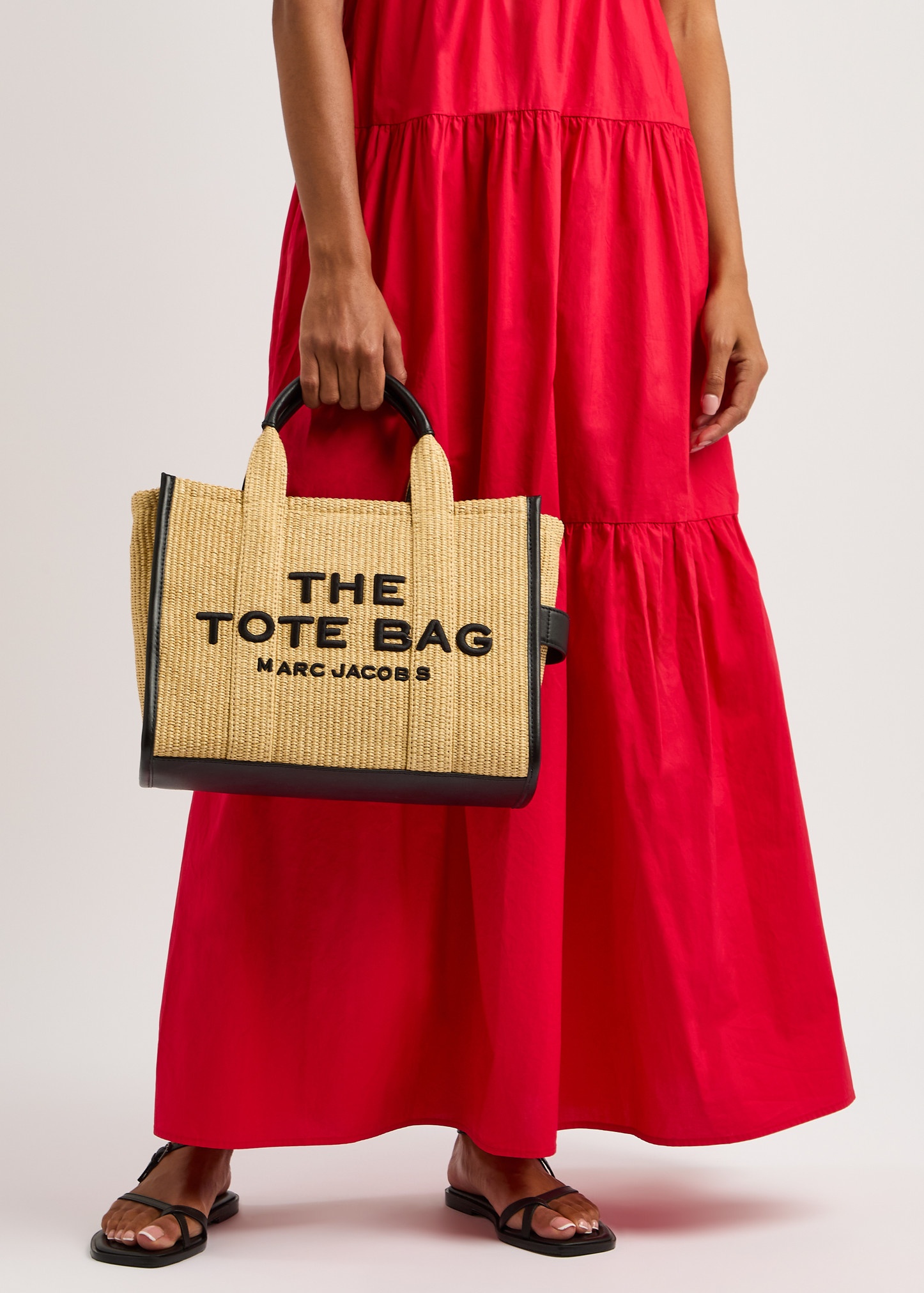 Marc Jacobs The Tote medium straw tote | harveynichols