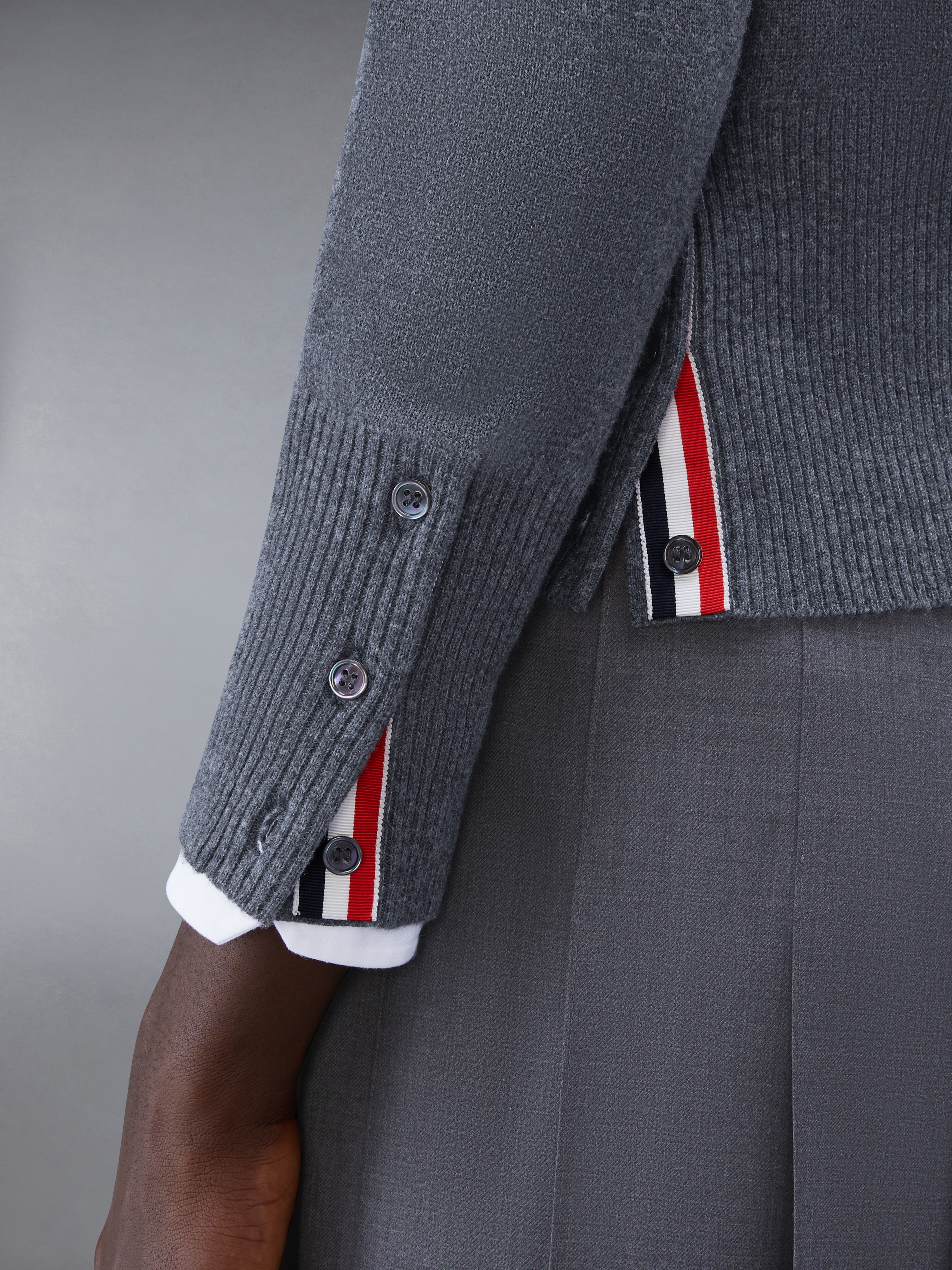 4-BAR CASHMERE CARDIGAN - 6