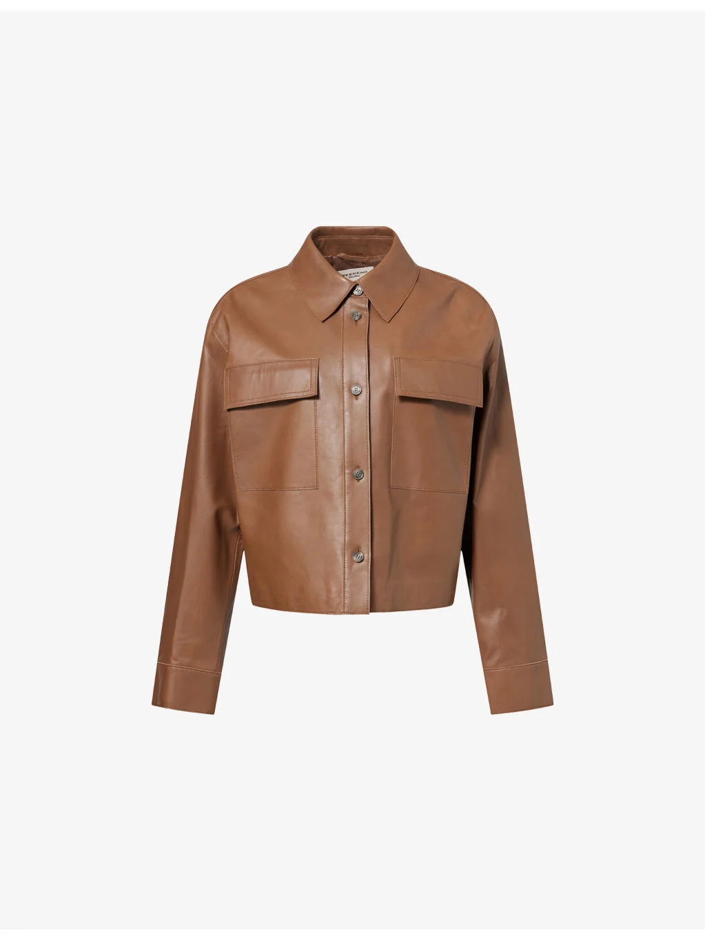 Boxy-Fit Leather Jacket - 1