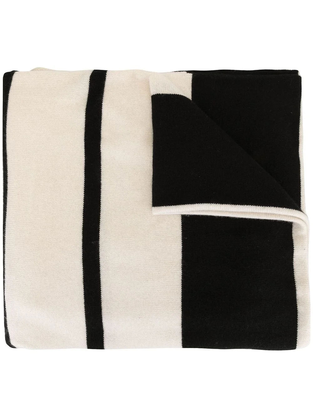 striped knit scarf - 1