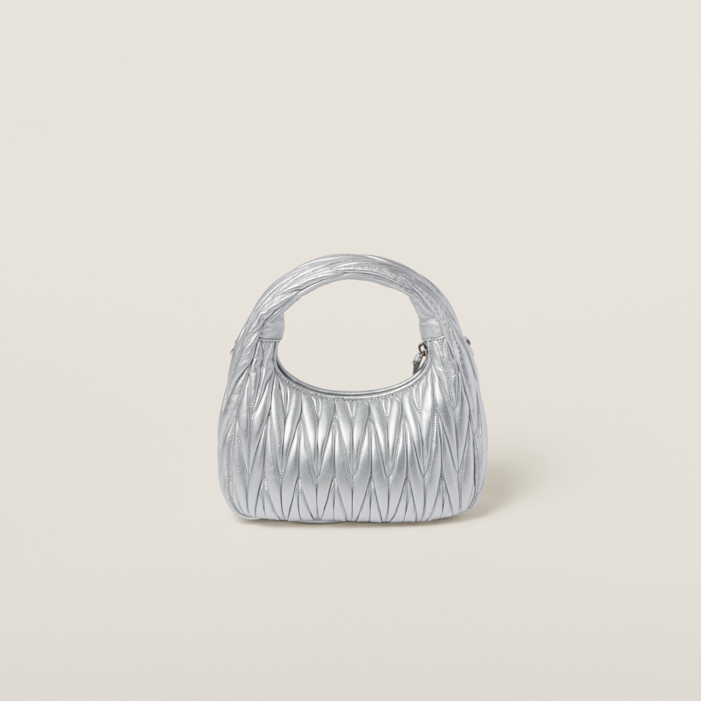Wander matelassé nappa leather hobo bag - 3