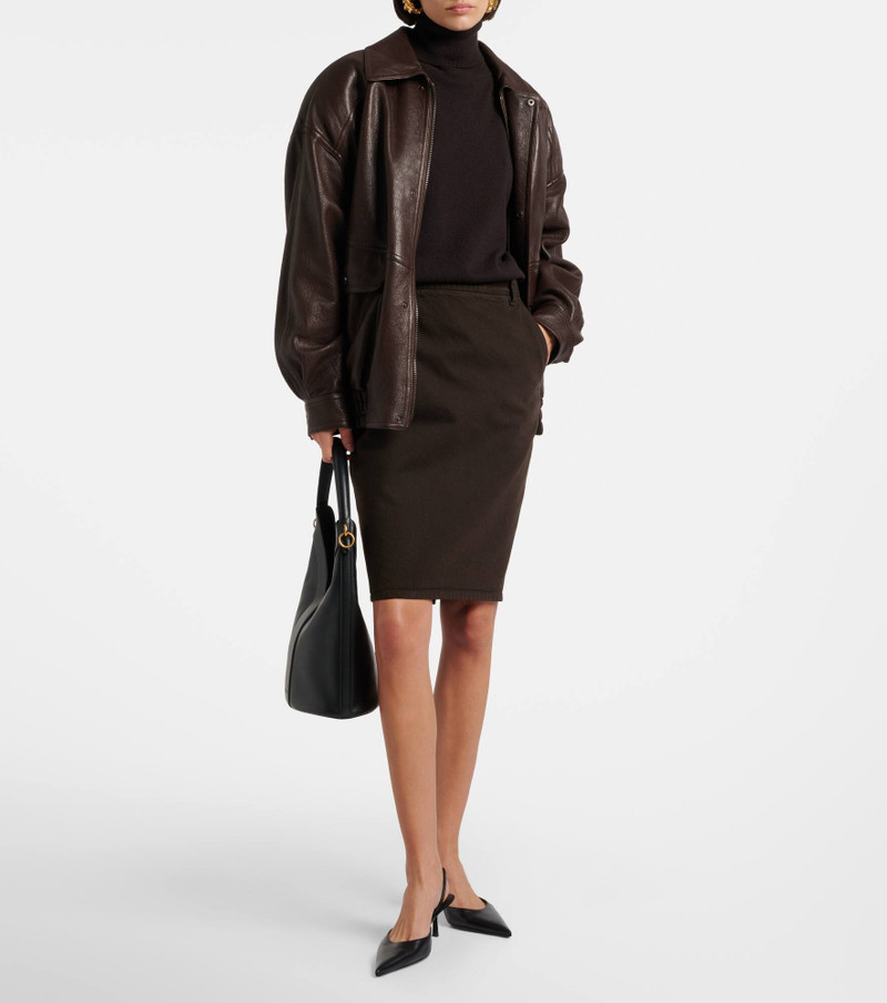 SAINT LAURENT Misty 55 leather slingback pumps outlook