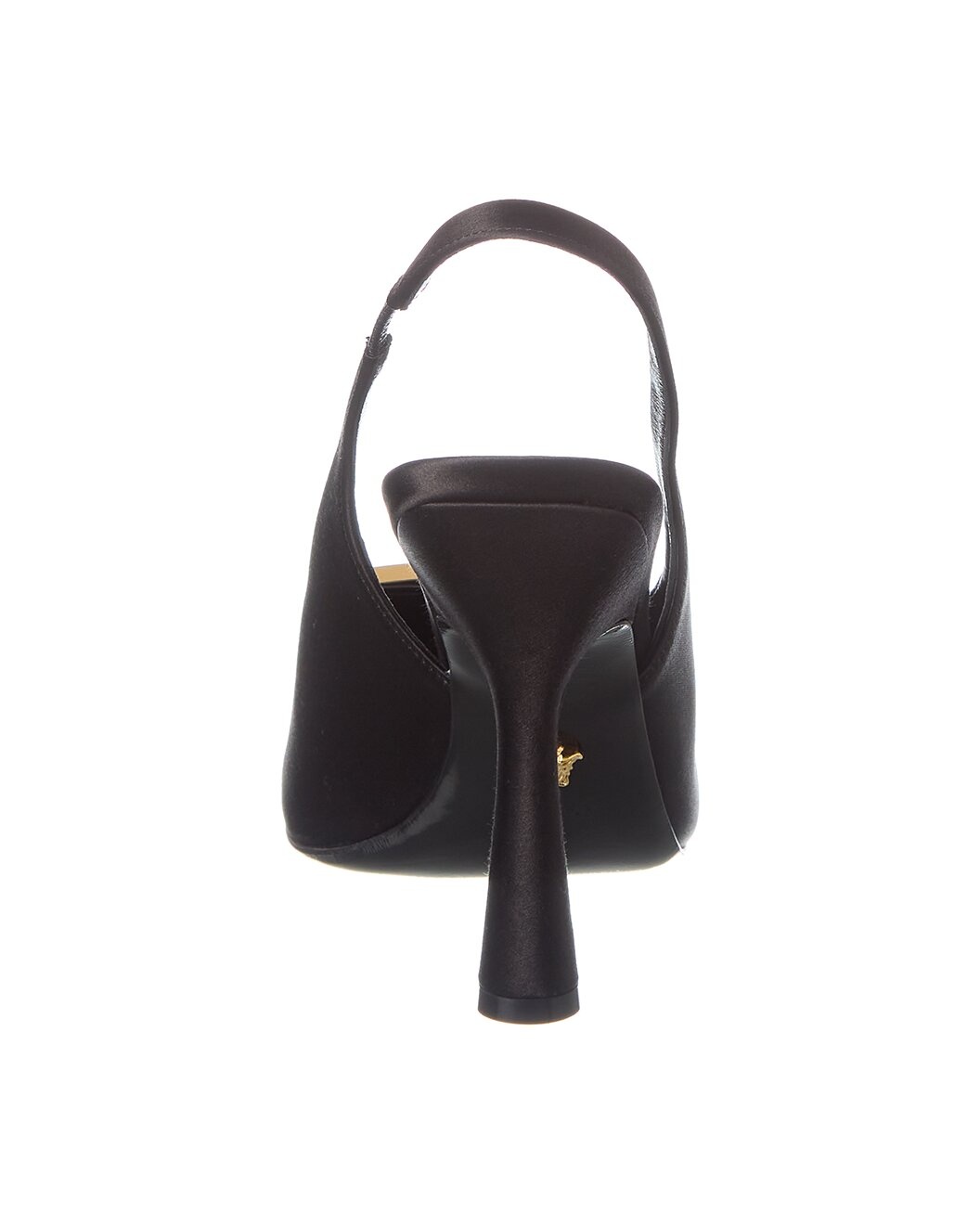 Versace Medusa Plaque Satin Slingback Sandal - 3