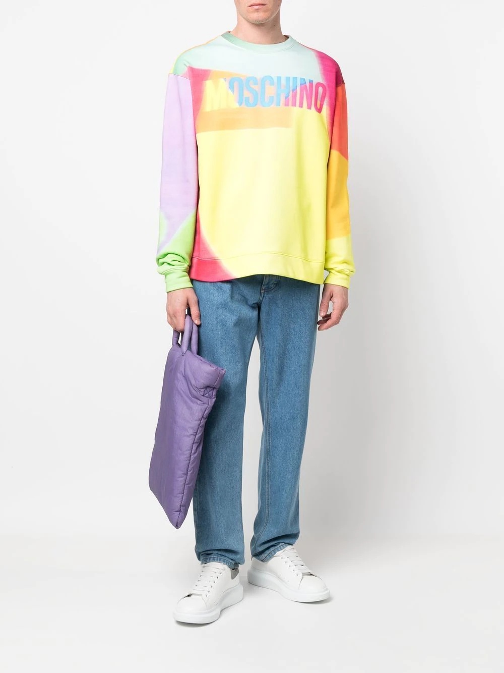 logo colour-block sweatshirt - 2