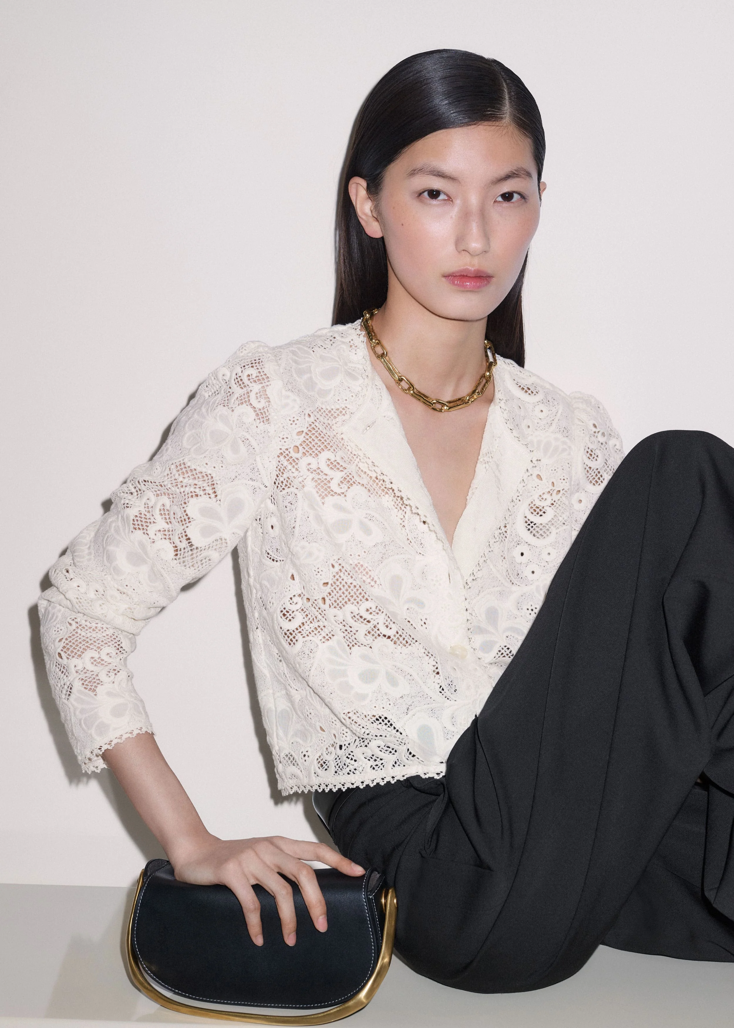 Lace Crop Jacket - 1