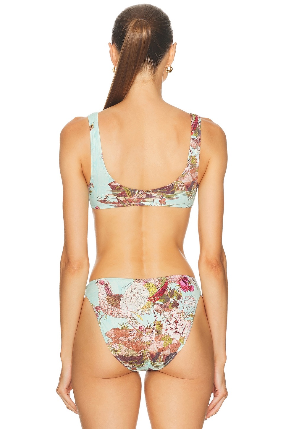 X Cavalli Plunge Triangle Bikini Top - 3
