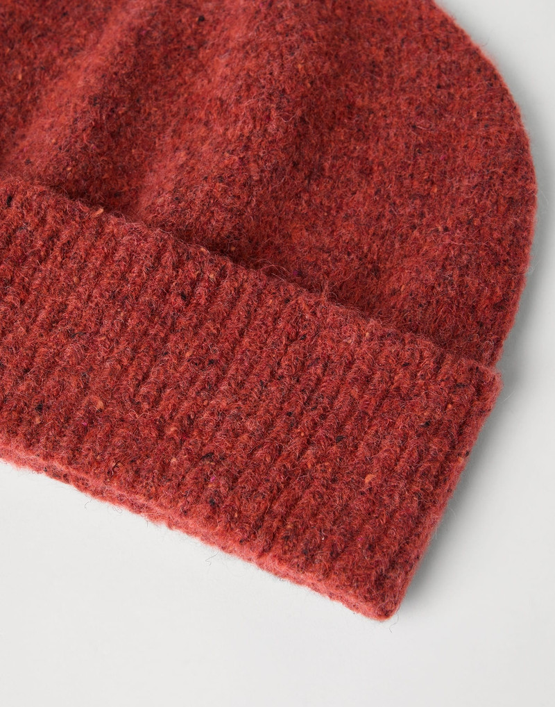 Brunello Cucinelli Alpaca, wool, silk and cotton knit beanie outlook