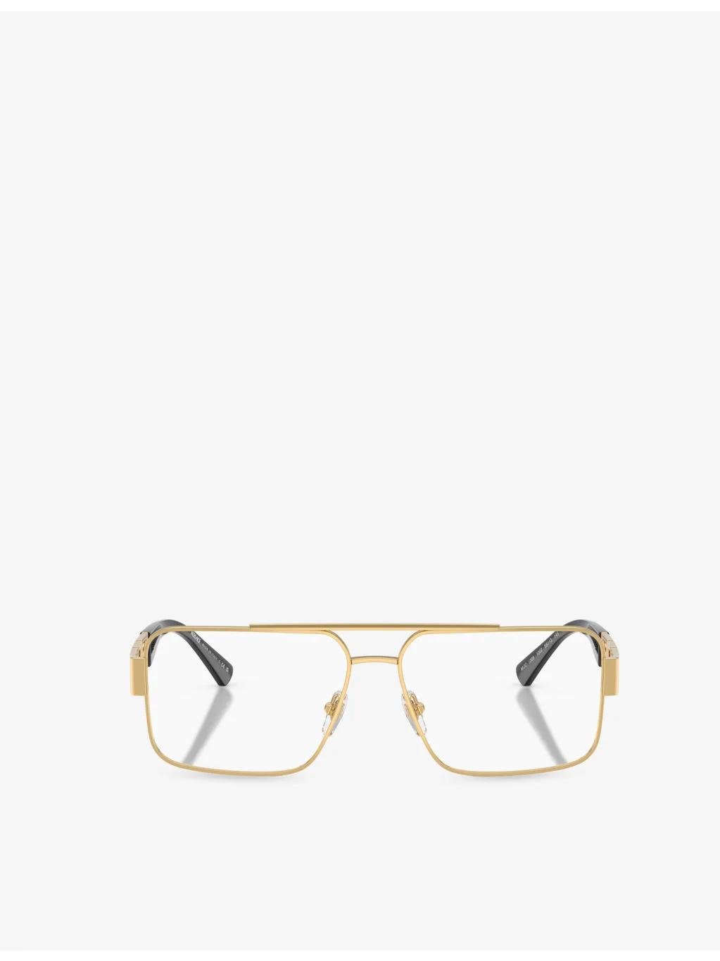 VE1308 Square-Frame Metal Optical Glasses - 1