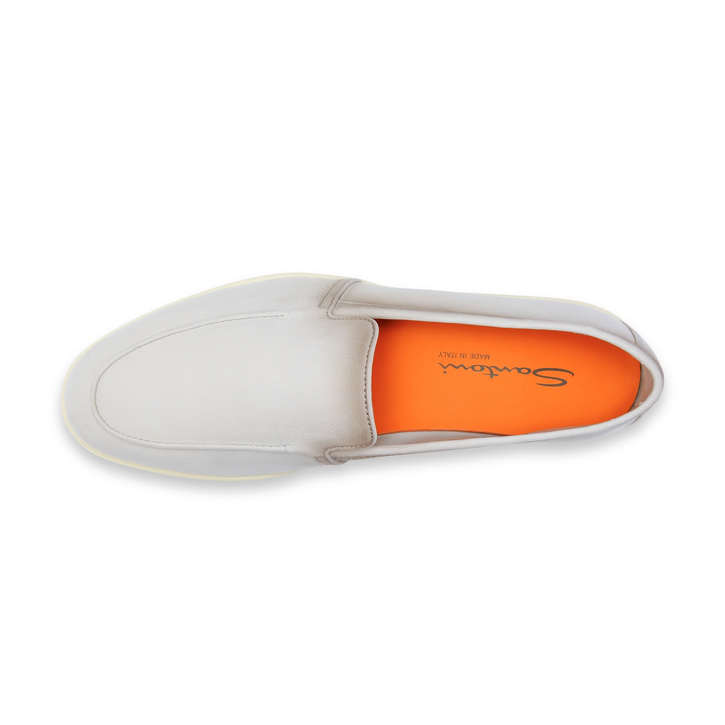 Men's grey tumbled nubuck loafer - 3