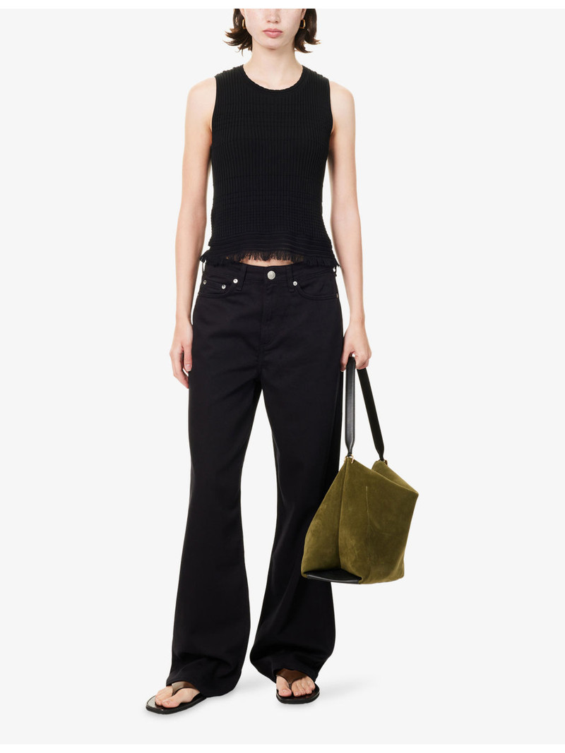 rag & bone Ayan Knitted Cotton-Blend Vest outlook