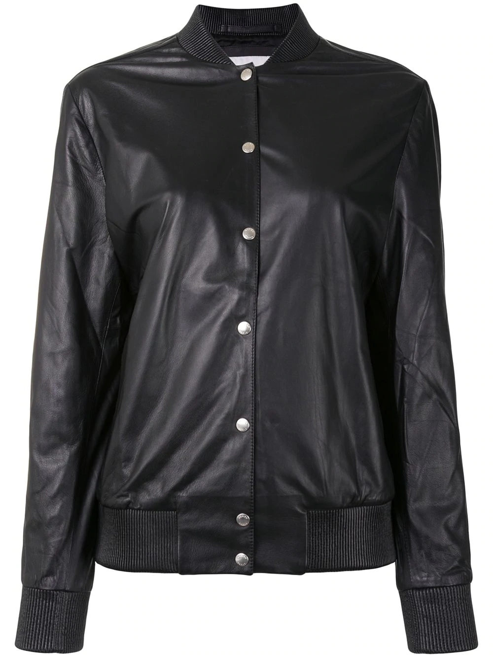 leather bomber jacket - 1