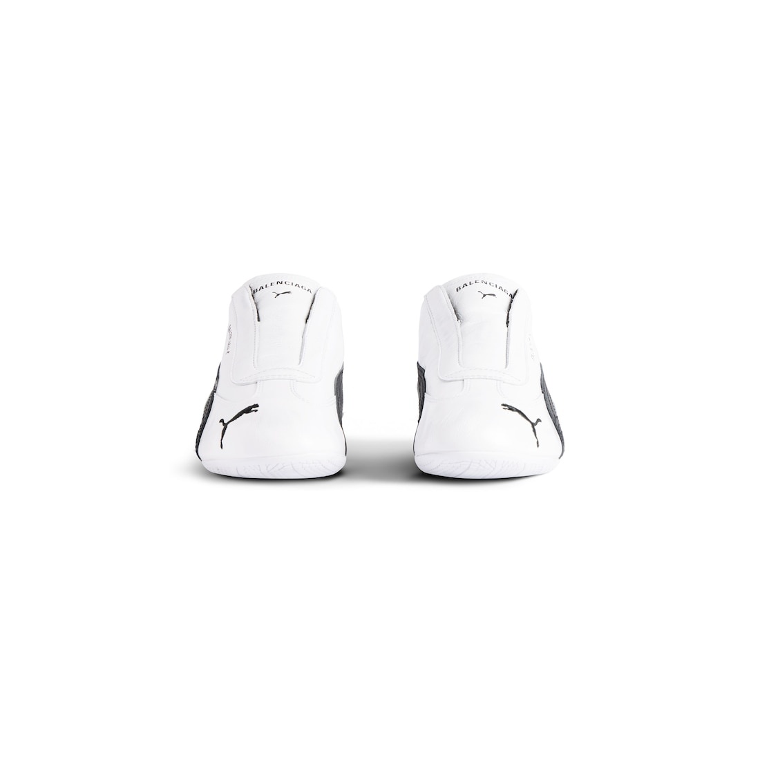 Speedcat Leather Balenciaga in White/black - 3