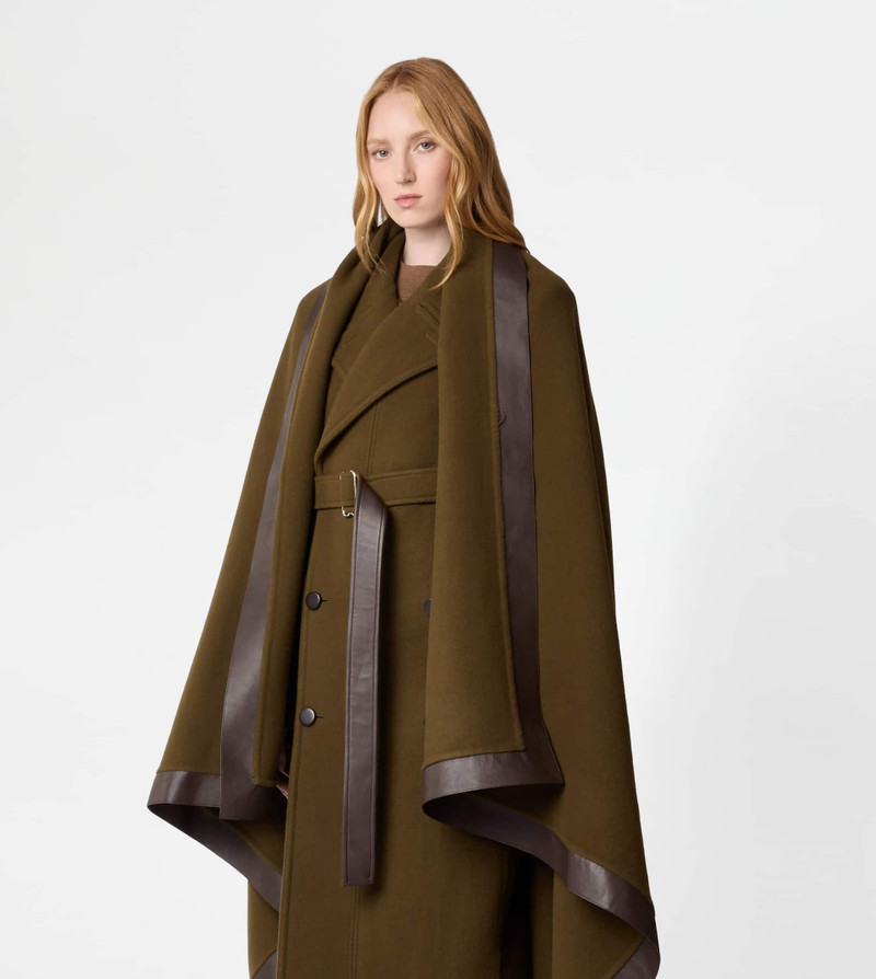 CAPE IN WOOL - GREEN 5