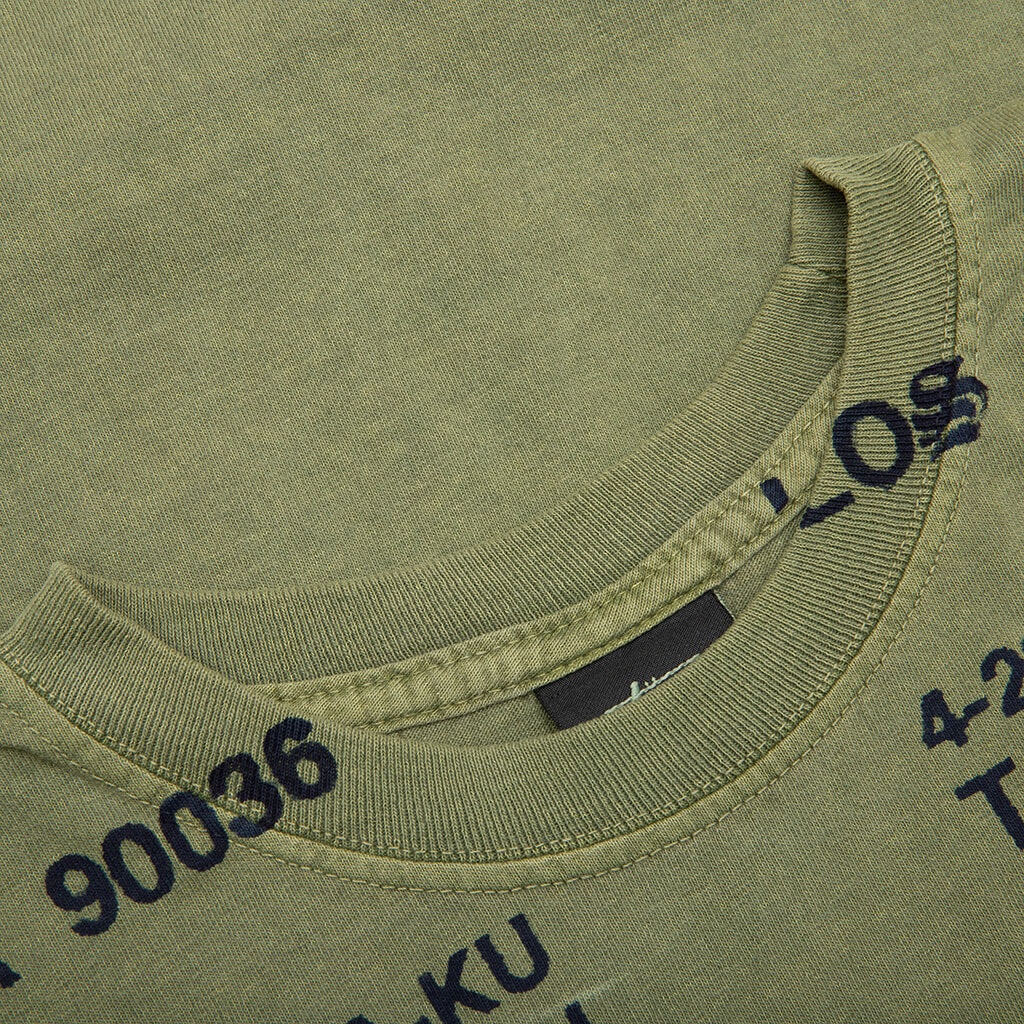 LOCATIONS PIGMENT DYED TEE - OLIVE - 3