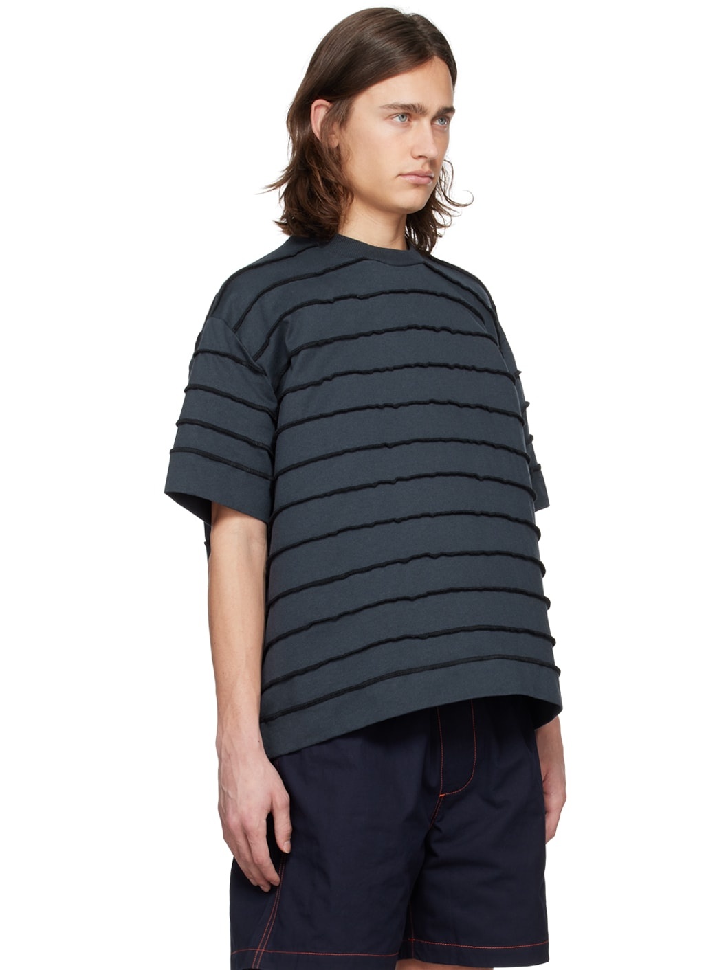 Navy Striped T-Shirt - 2