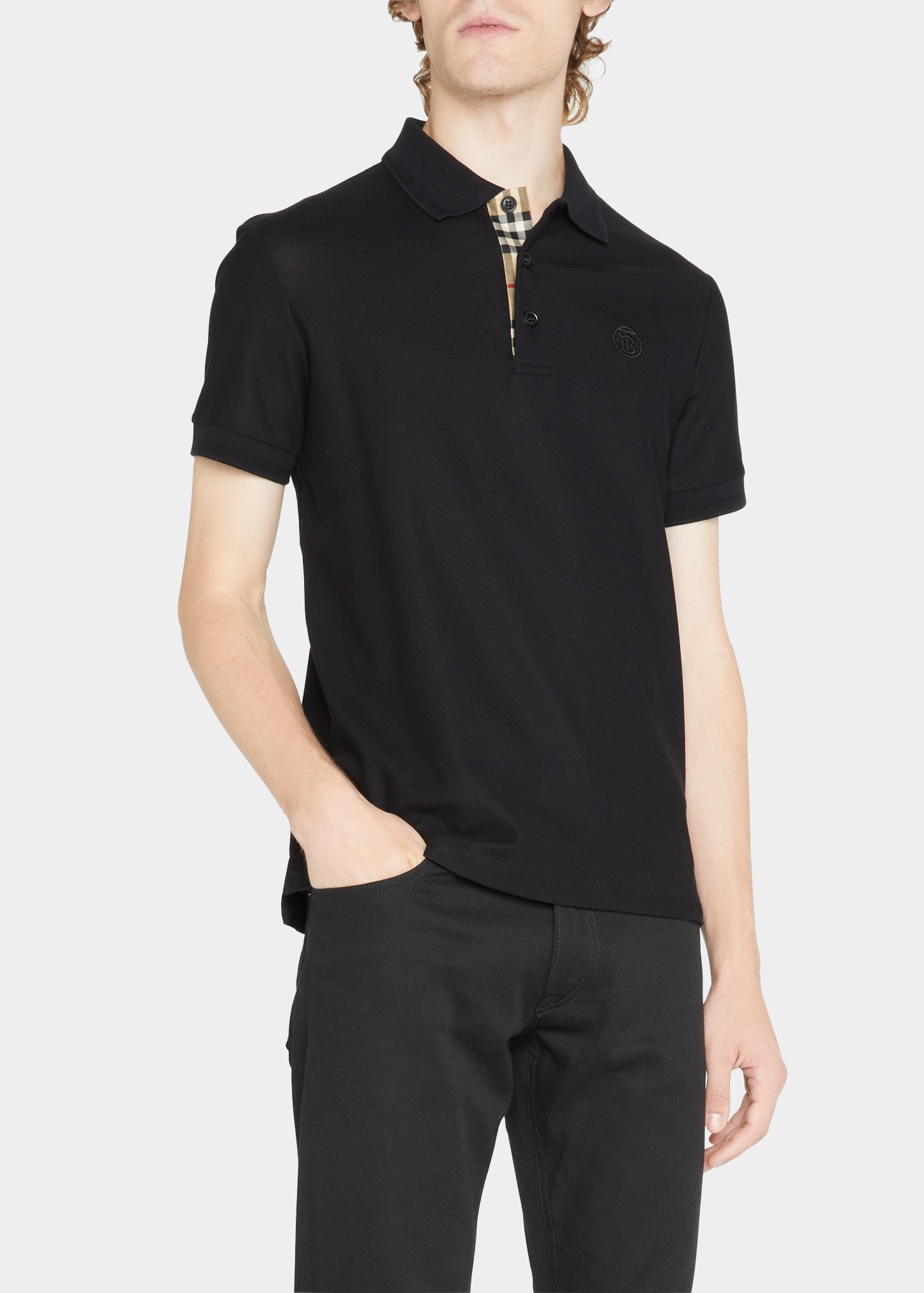 Burberry Men's Eddie TB-Logo Polo Shirt | bergdorfgoodman