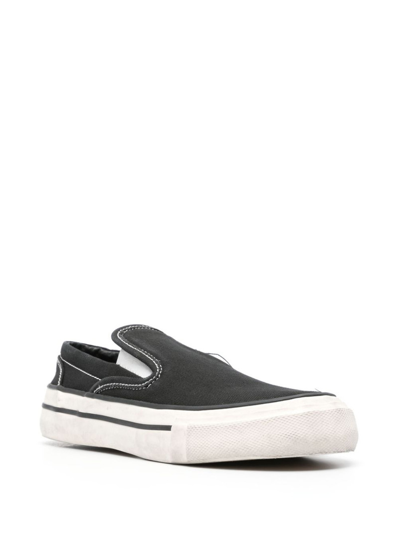 Rhude canvas slip-on sneakers outlook