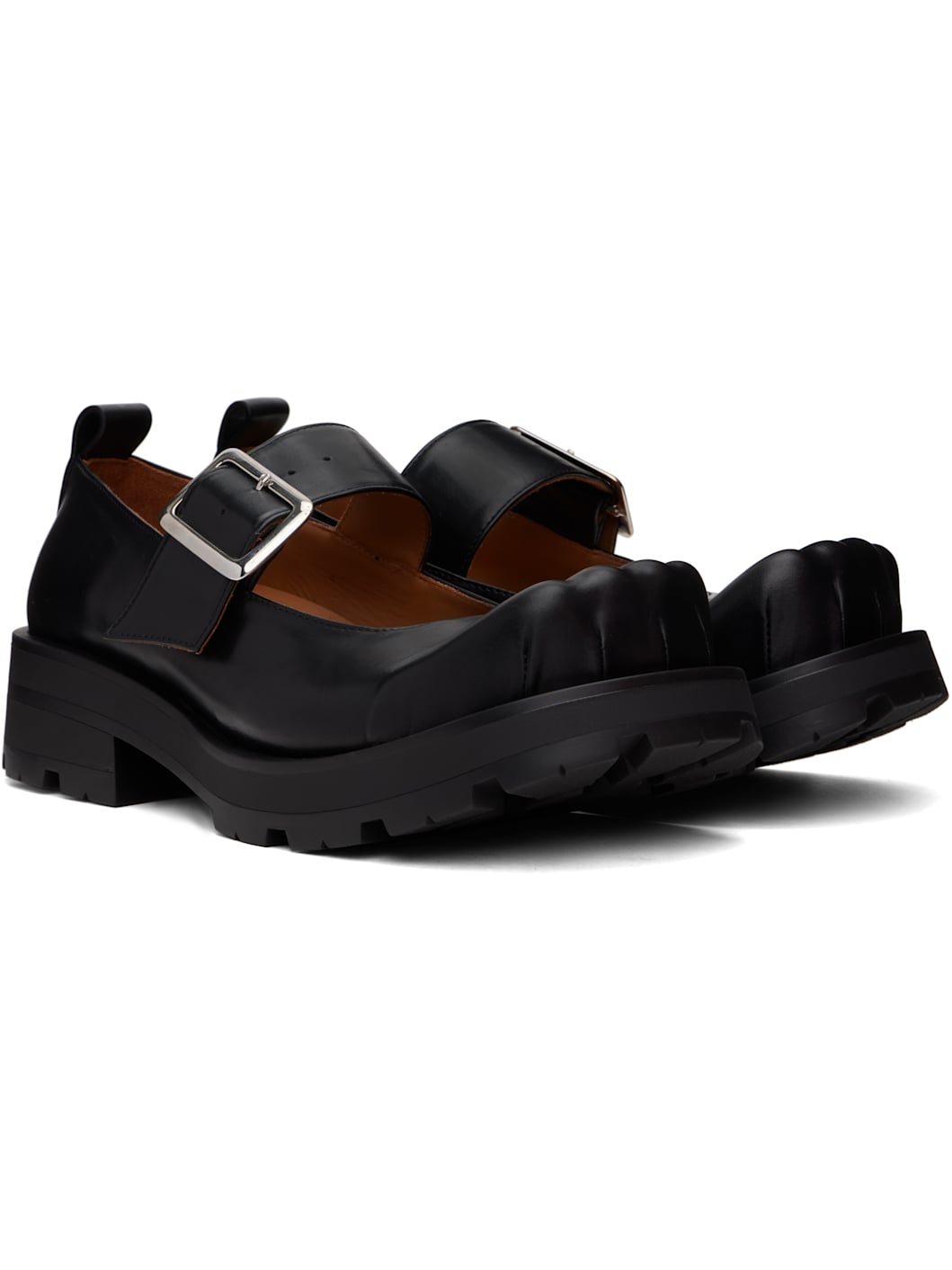Black Mary Jane Loafers - 4