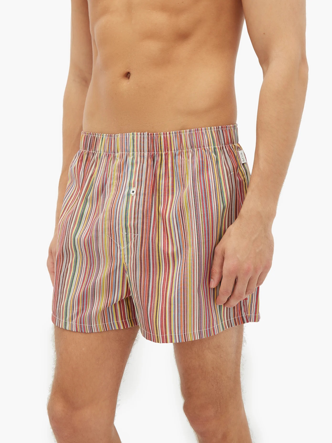 Signature-stripe cotton boxer shorts - 2