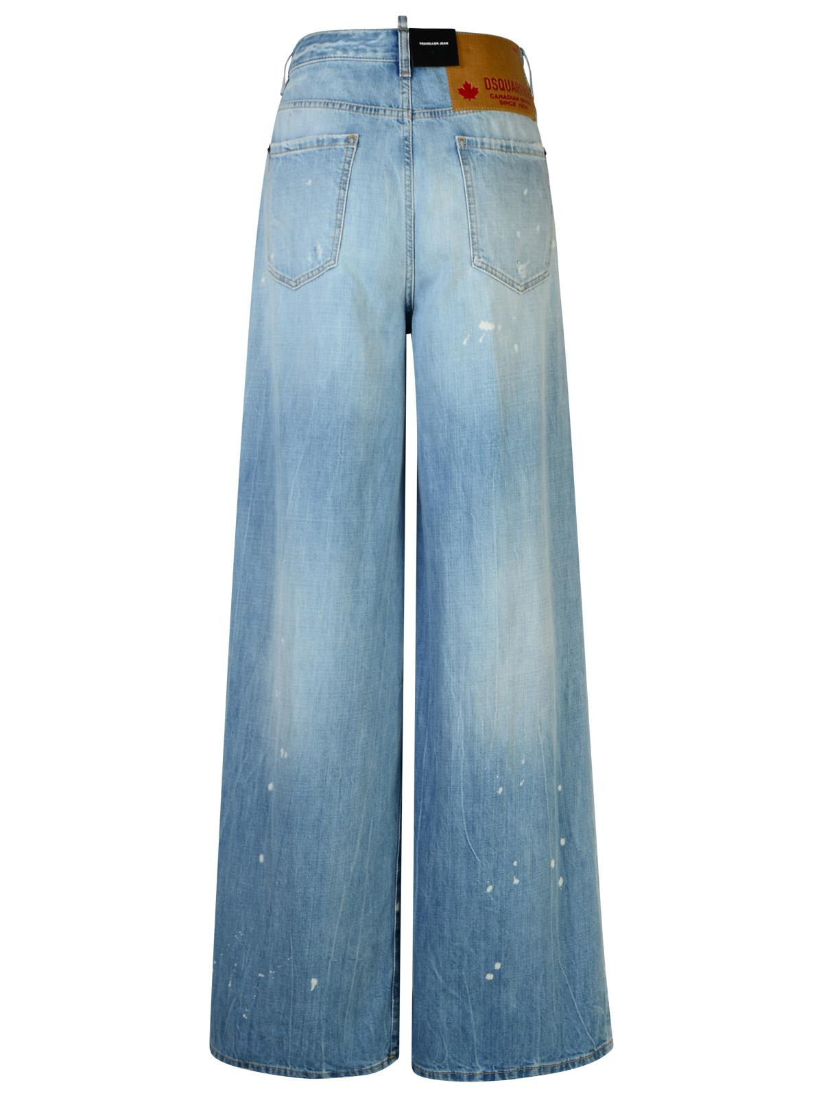 Dsquared2 'Traveller' Light Blue Cotton Jeans Women - 3