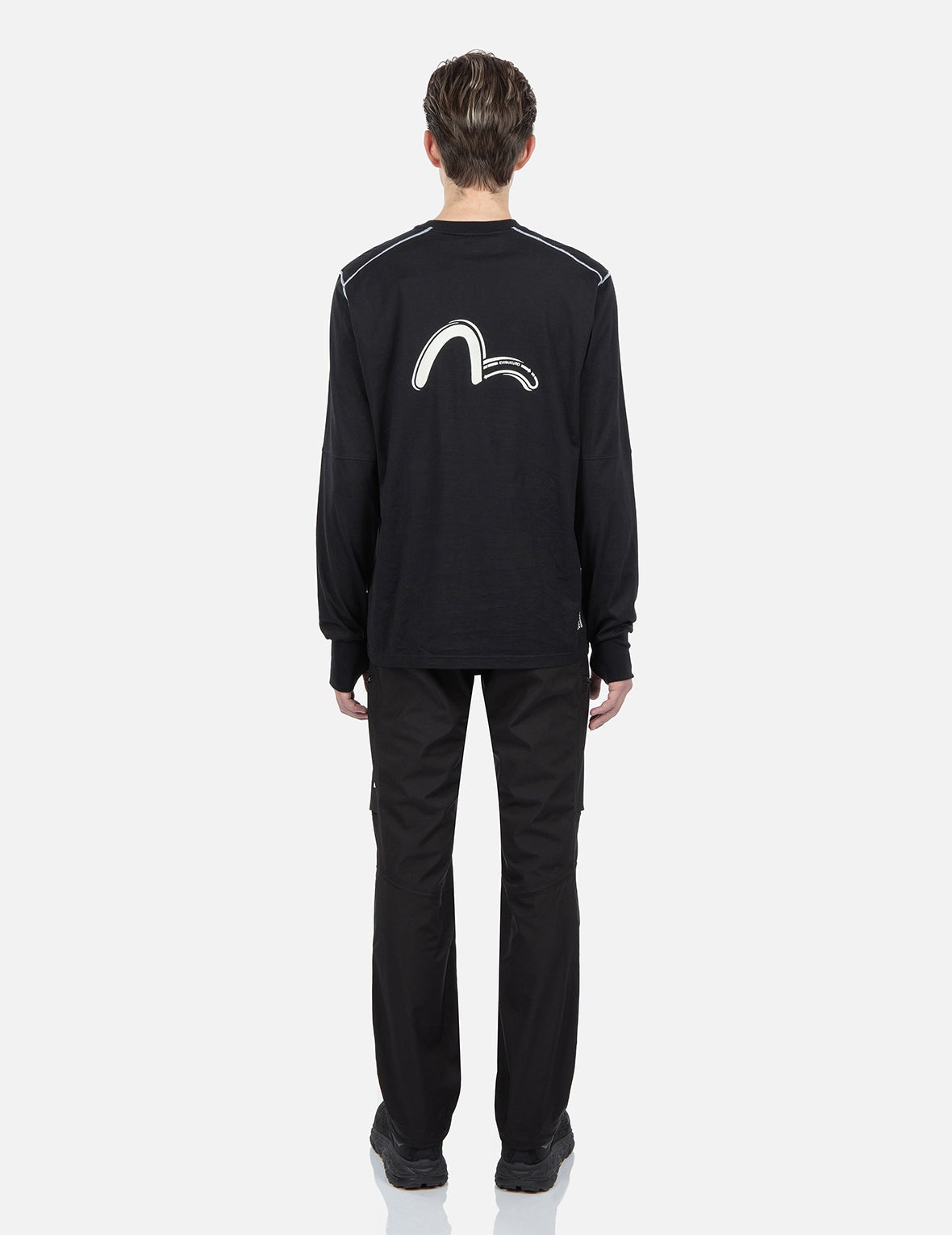 Contrast Stitching Long Sleeve T-shirt - 6