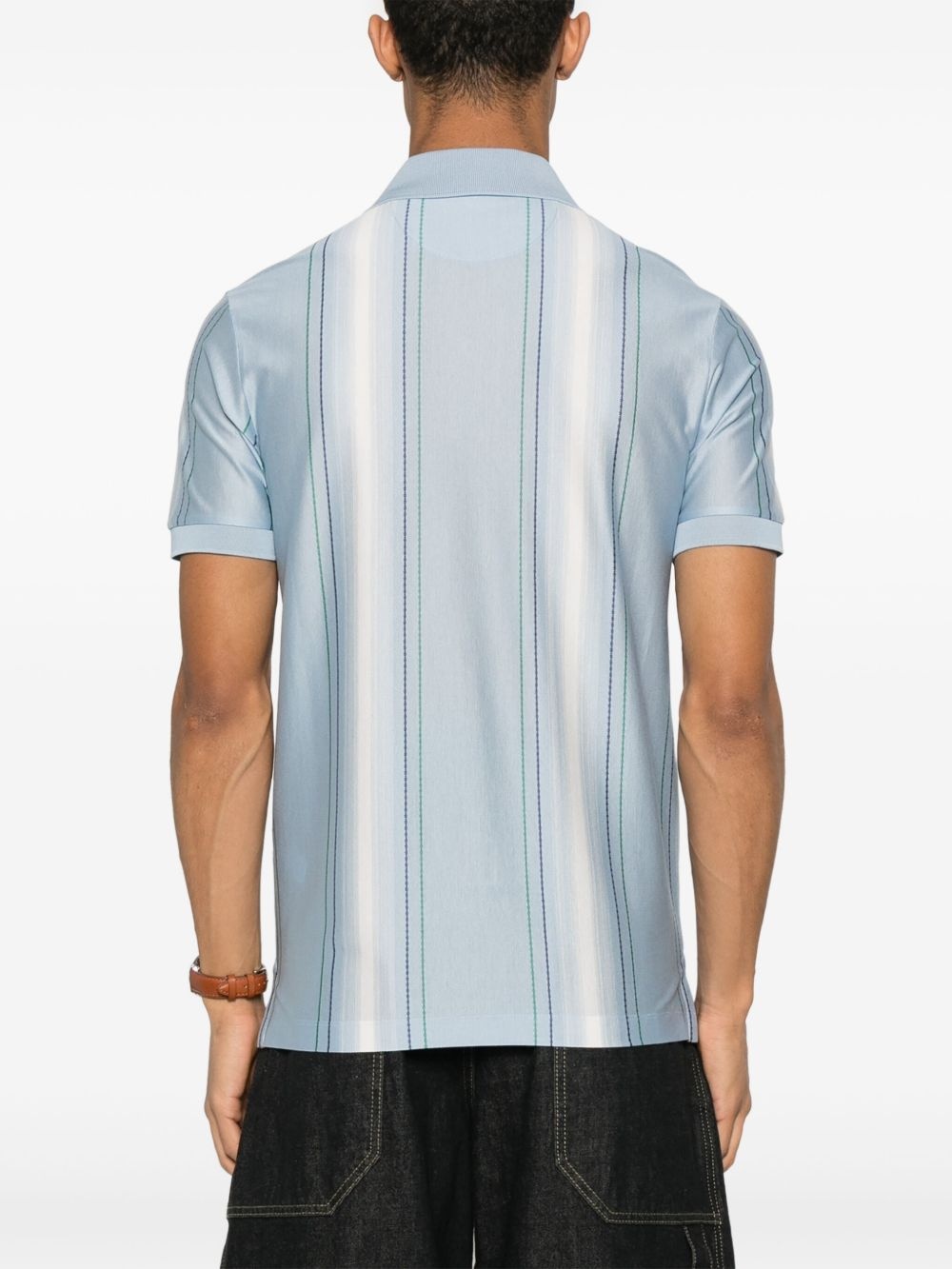 striped polo shirt - 3