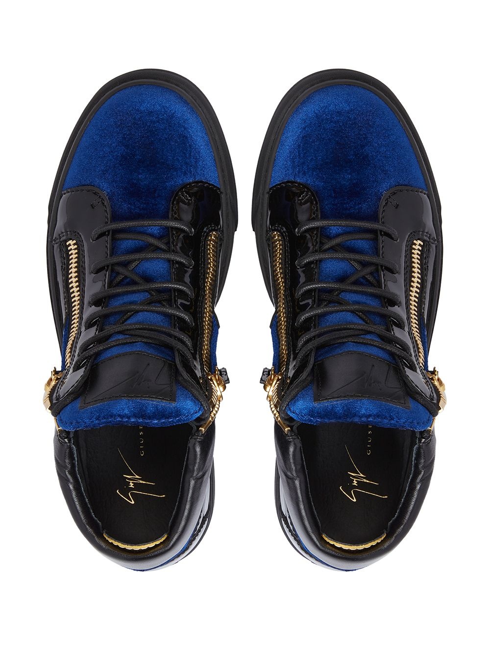 Kriss panelled mid-top sneakers - 4