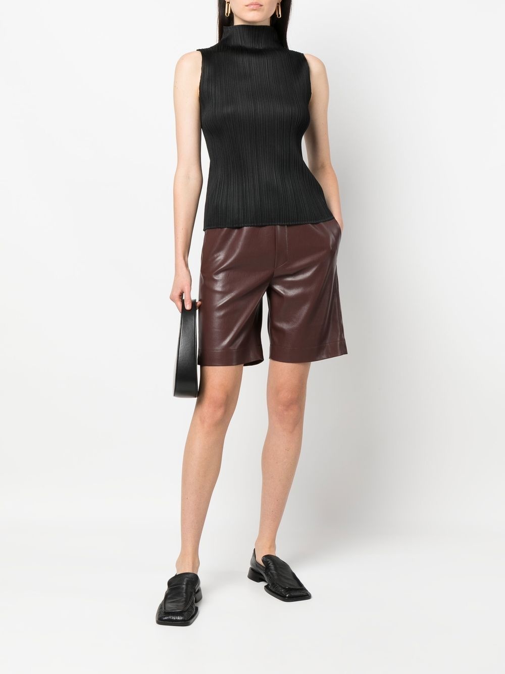 plisse sleeveless top - 2