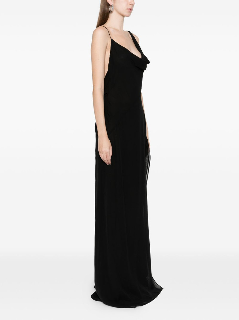 cowl-neck slit maxi dress 3